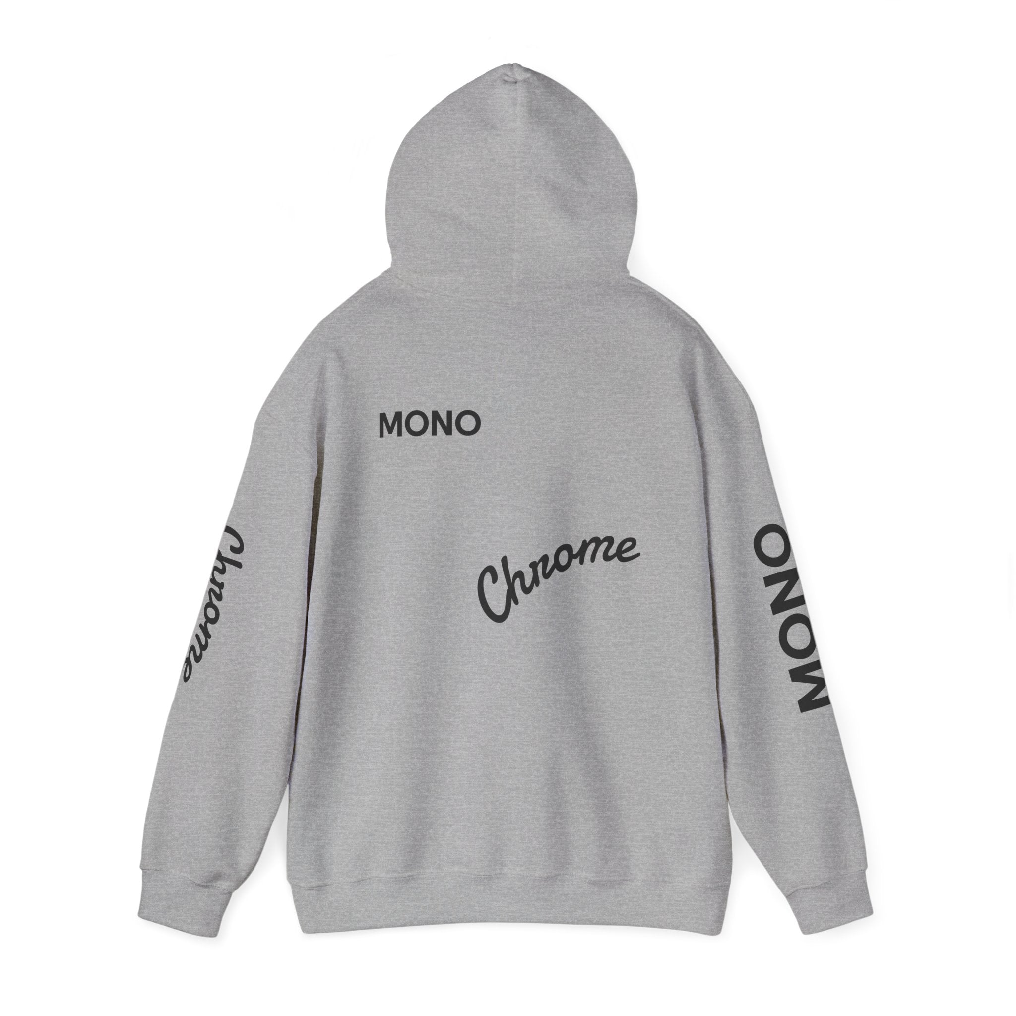 Hoodie — Minimal 'Chrome Mono' Logo Pullover
