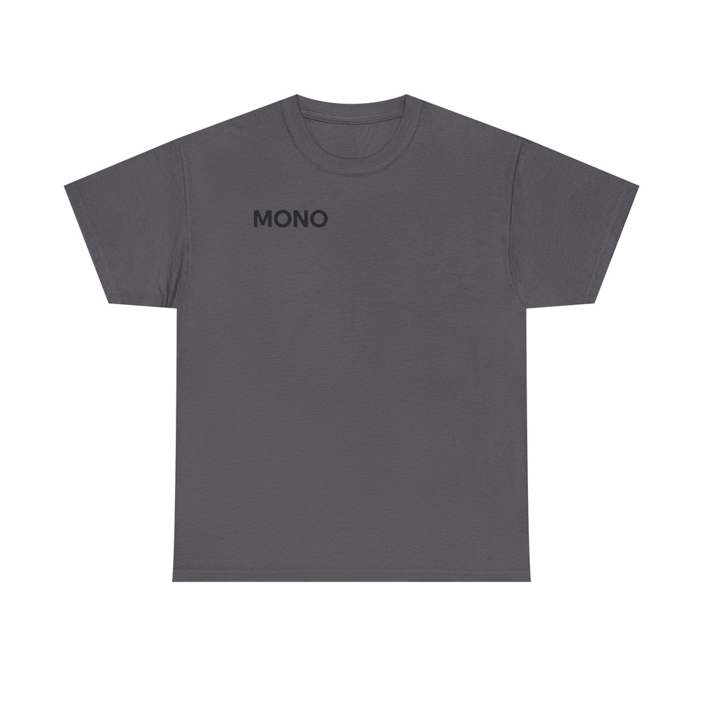 Mono Minimalist Graphic Tee — Small Chest Logo T‑Shirt