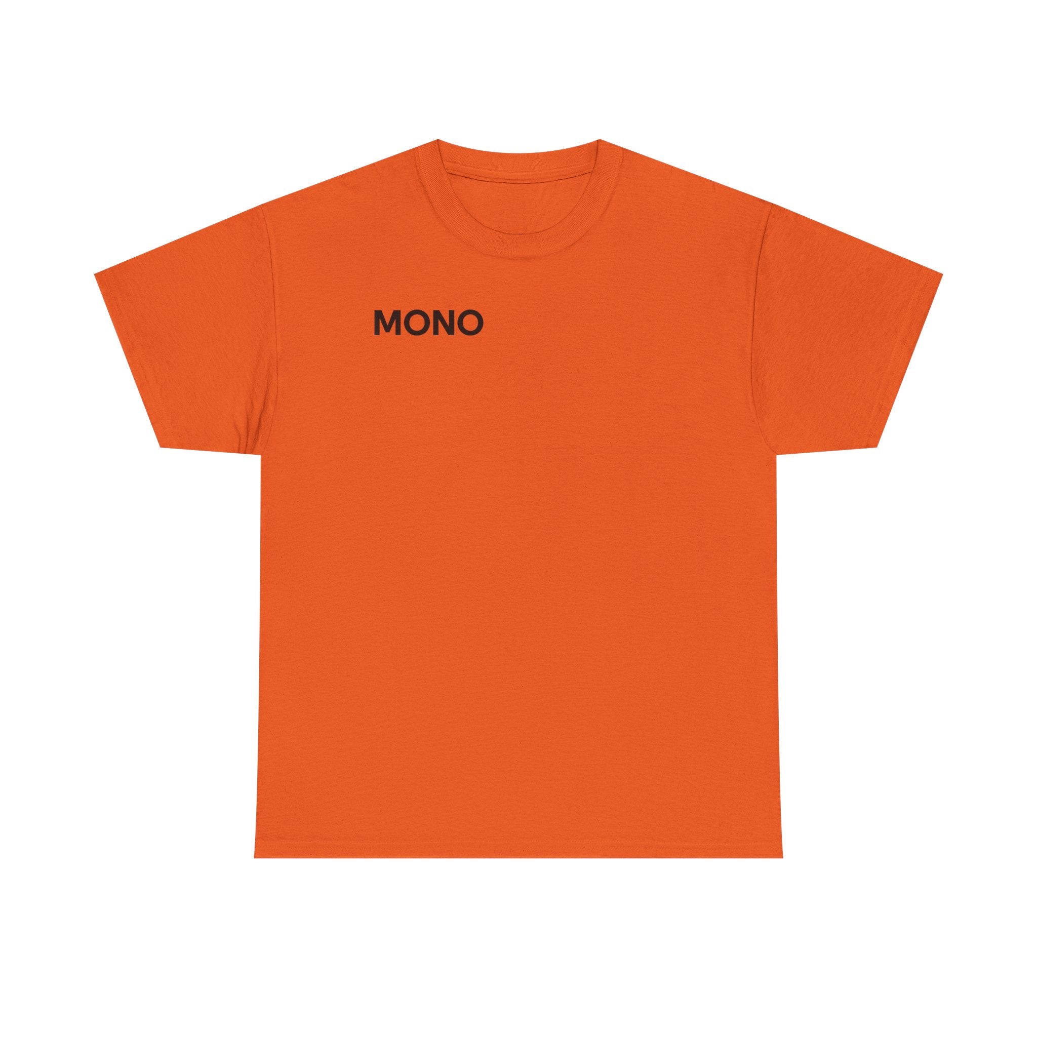 Mono Minimalist Graphic Tee — Small Chest Logo T‑Shirt