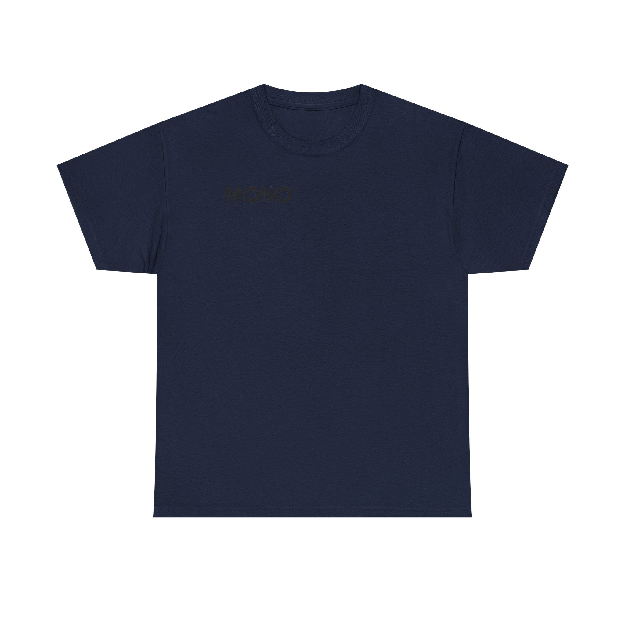Mono Minimalist Graphic Tee — Small Chest Logo T‑Shirt