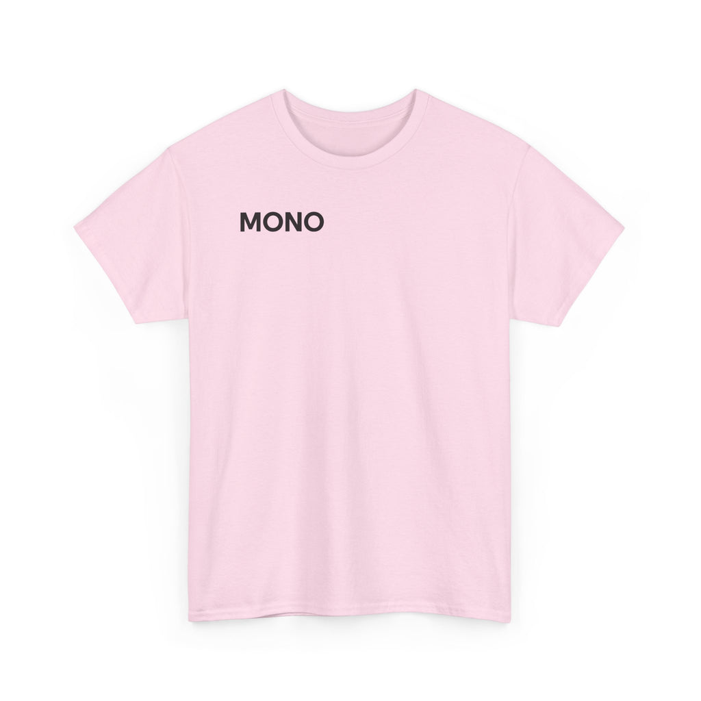 Mono Minimalist Graphic Tee — Small Chest Logo T‑Shirt