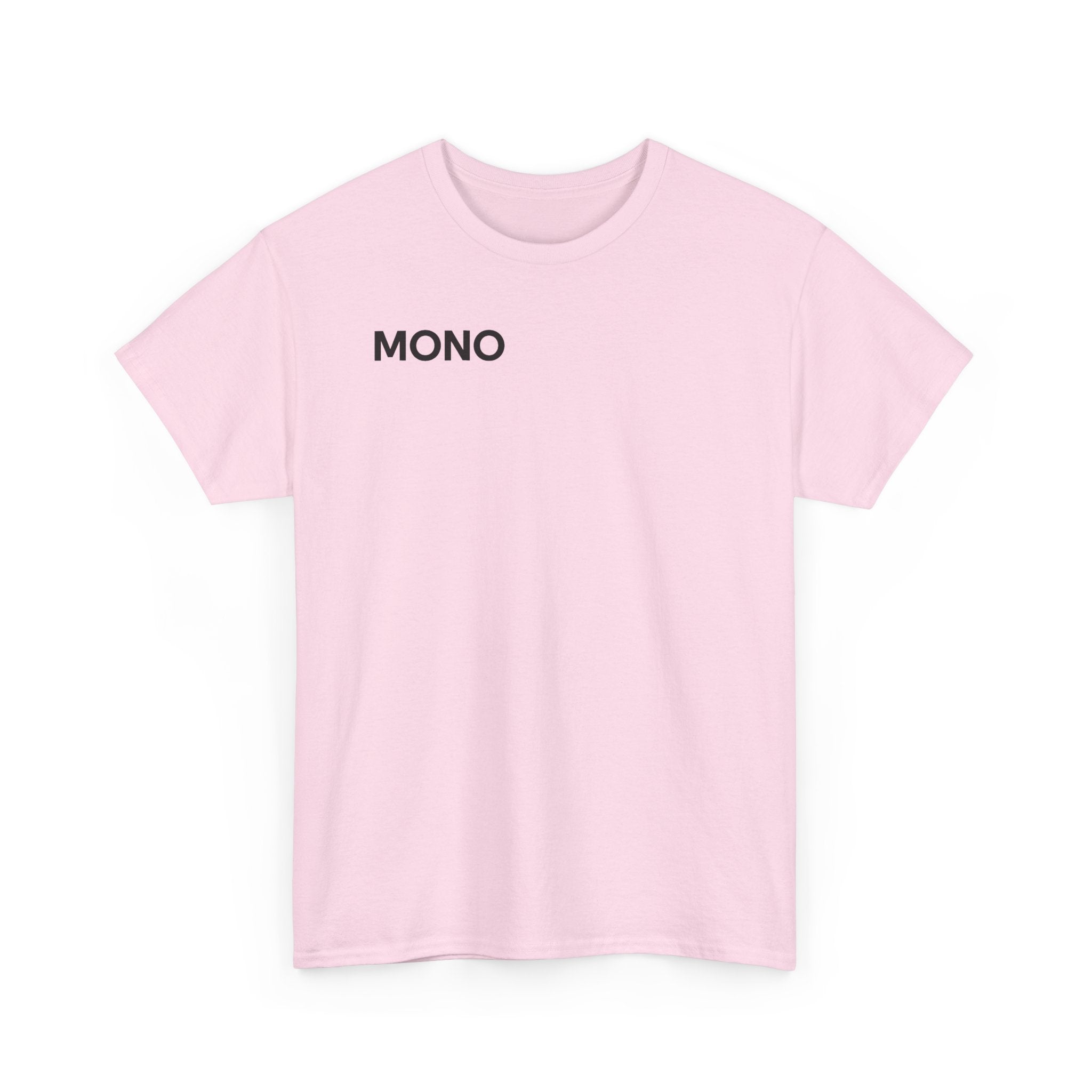 Mono Minimalist Graphic Tee — Small Chest Logo T‑Shirt