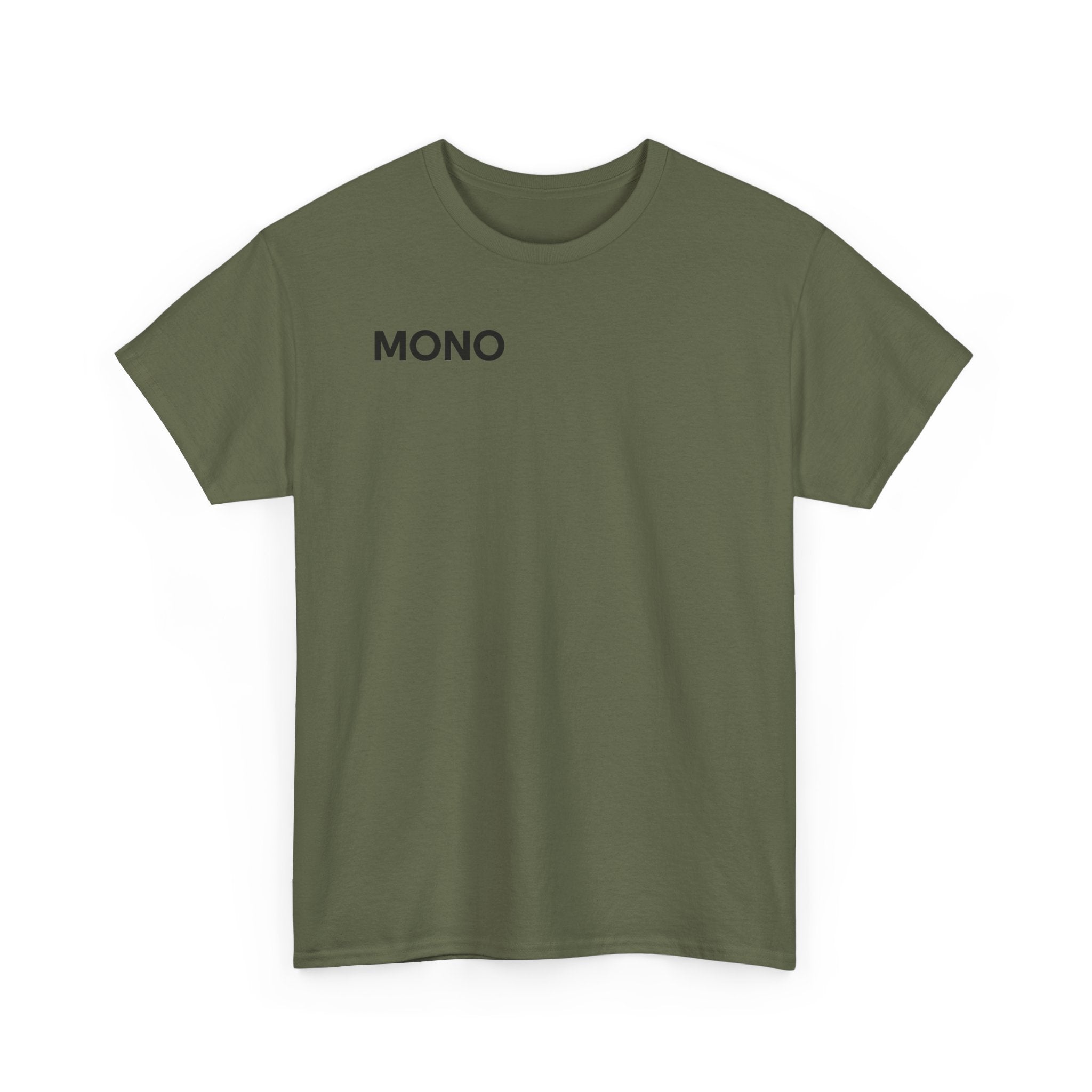 Mono Minimalist Graphic Tee — Small Chest Logo T‑Shirt