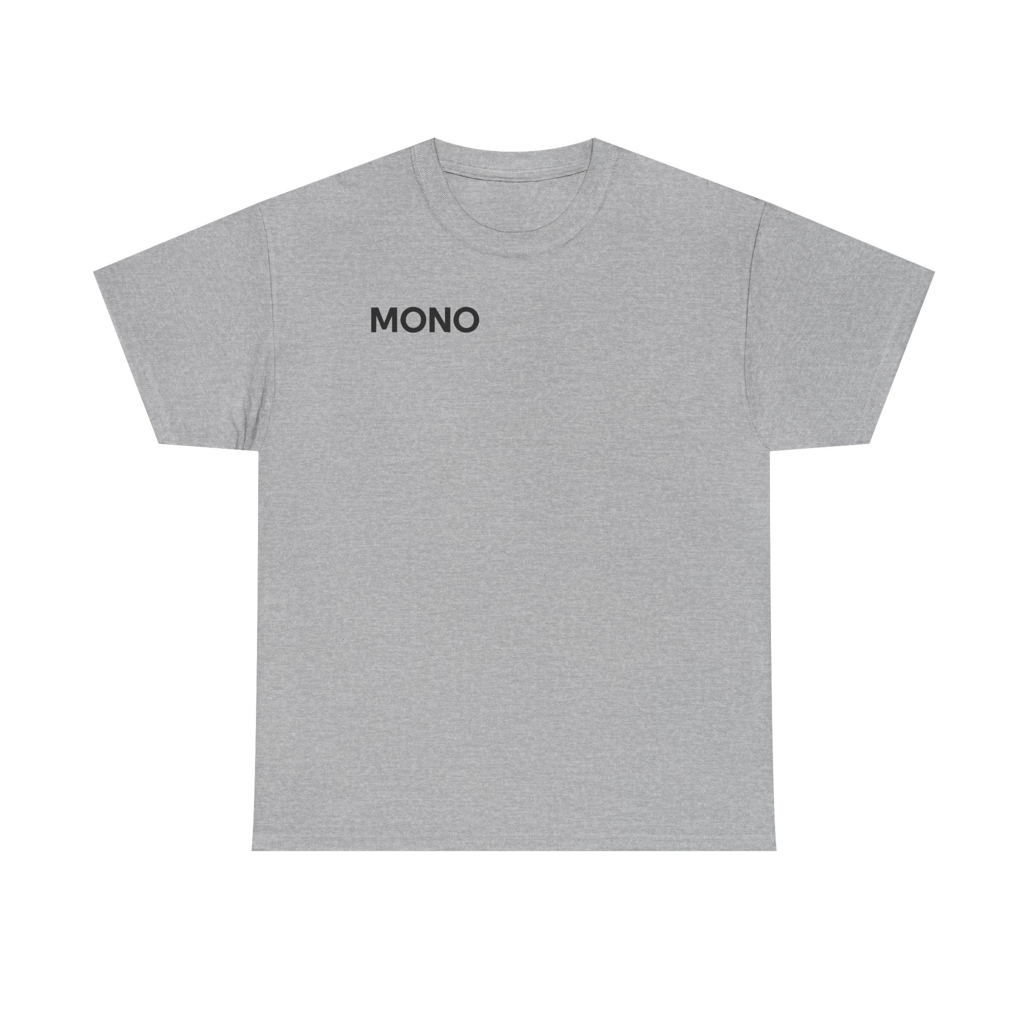 Mono Minimalist Graphic Tee — Small Chest Logo T‑Shirt