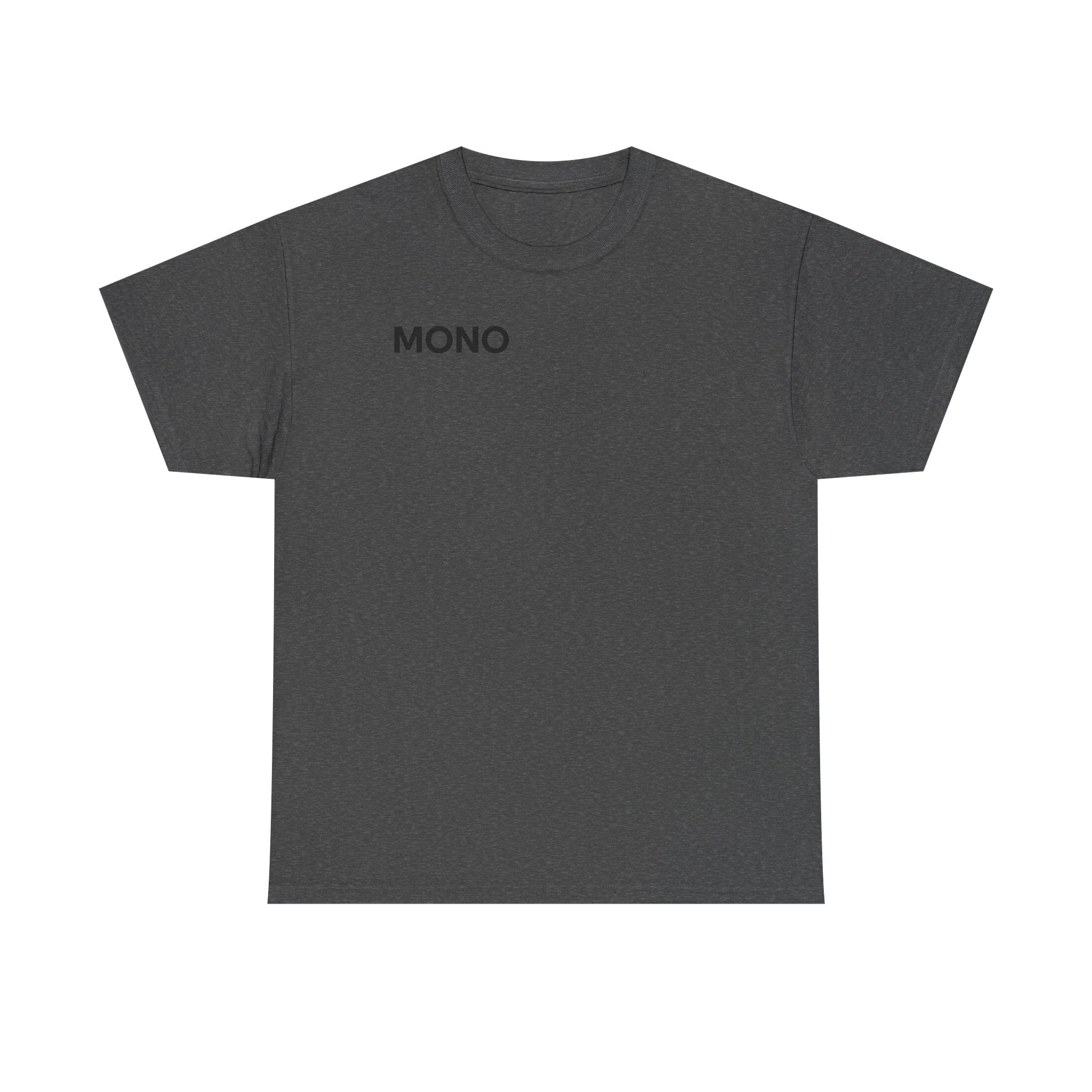 Mono Minimalist Graphic Tee — Small Chest Logo T‑Shirt