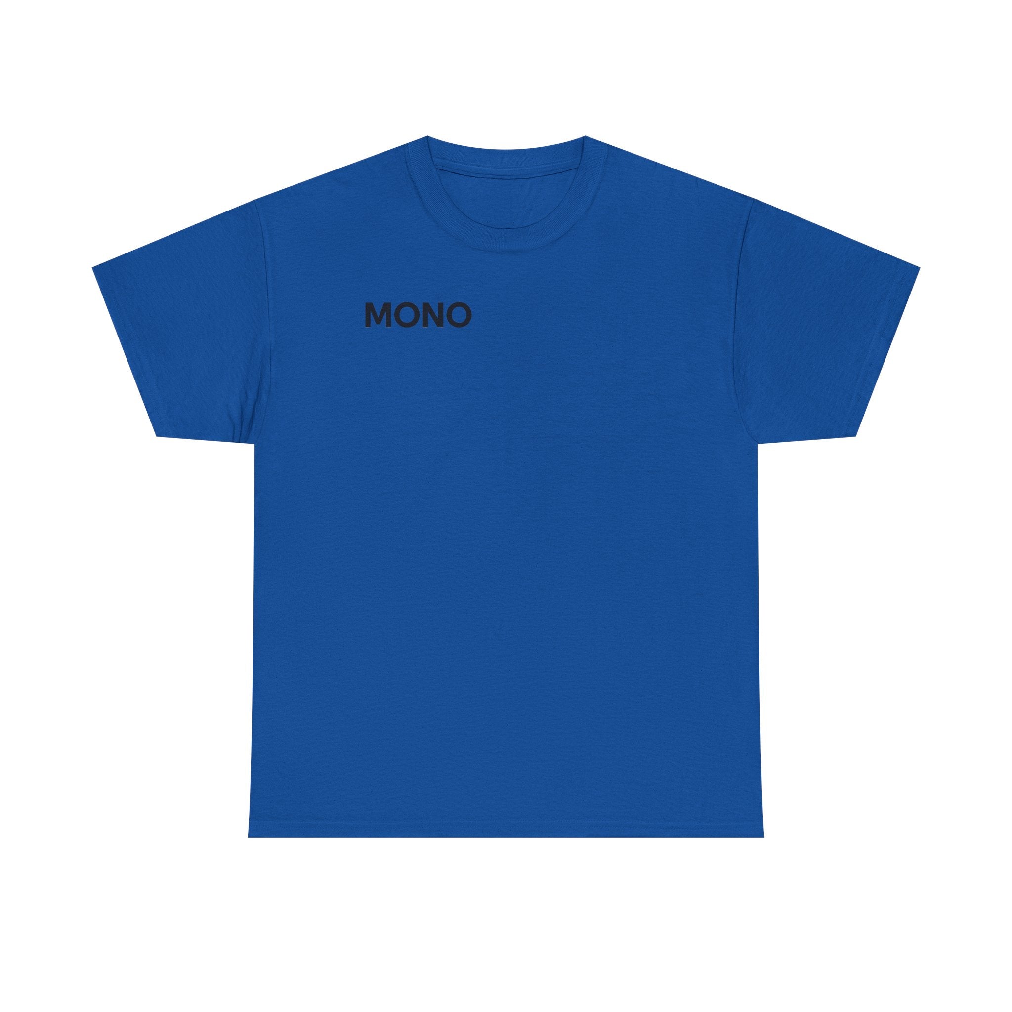 Mono Minimalist Graphic Tee — Small Chest Logo T‑Shirt