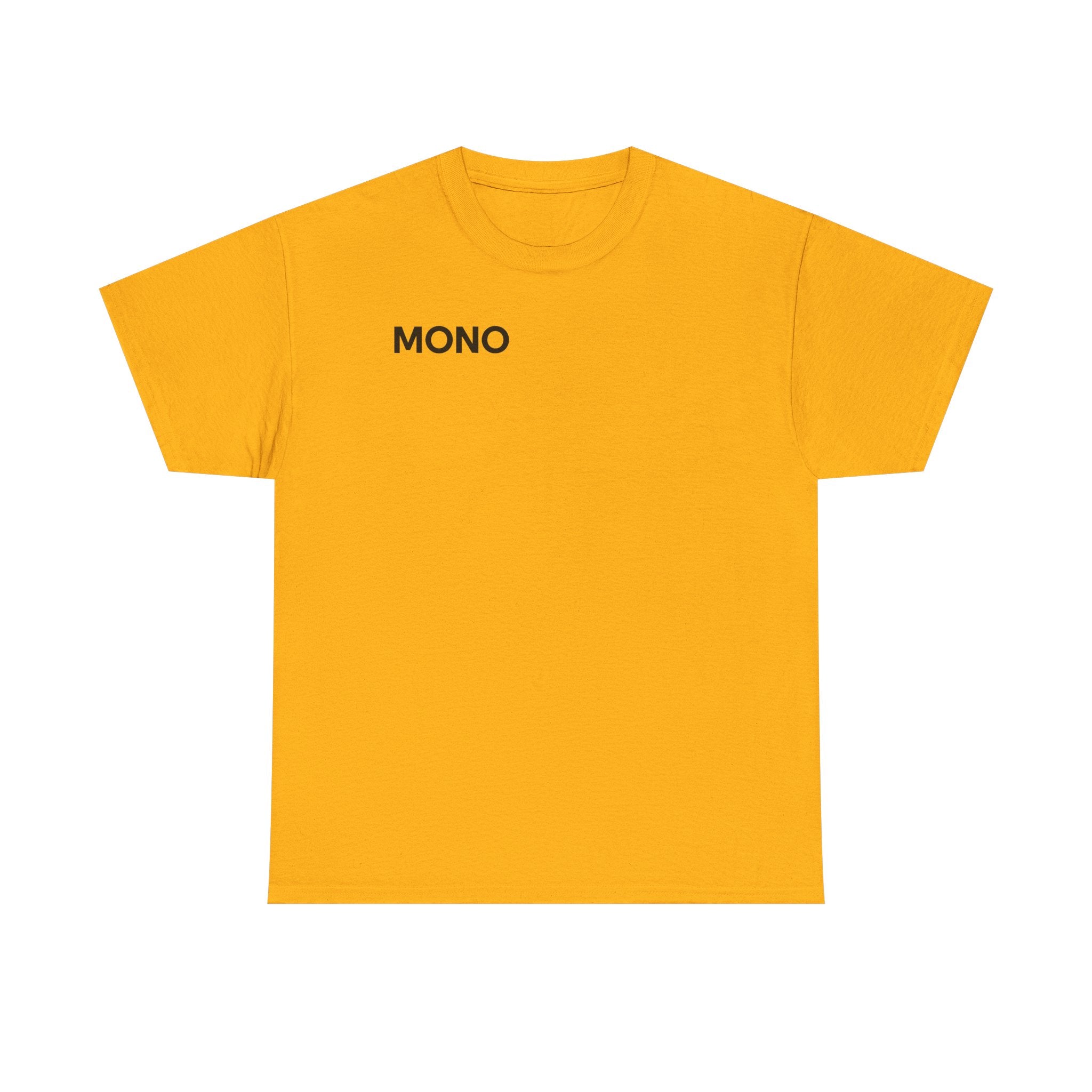 Mono Minimalist Graphic Tee — Small Chest Logo T‑Shirt