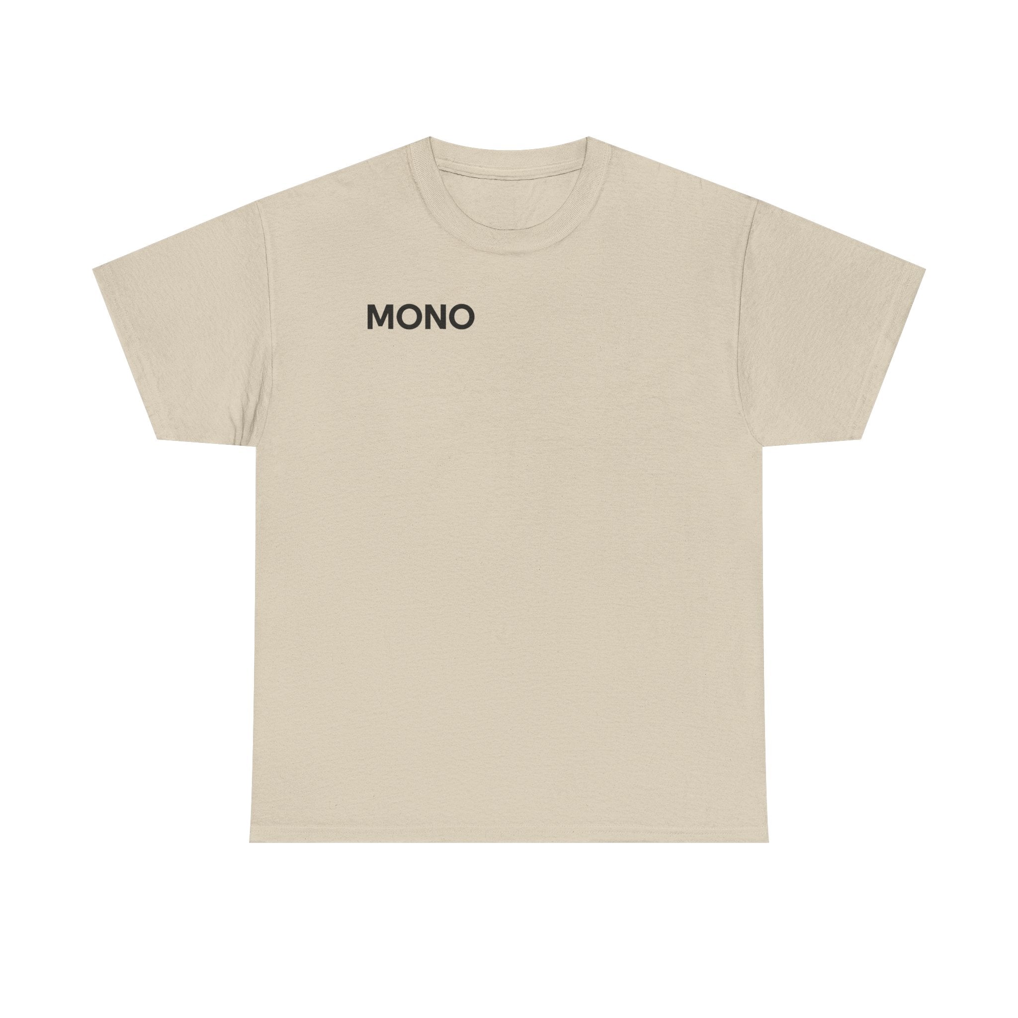 Mono Minimalist Graphic Tee — Small Chest Logo T‑Shirt