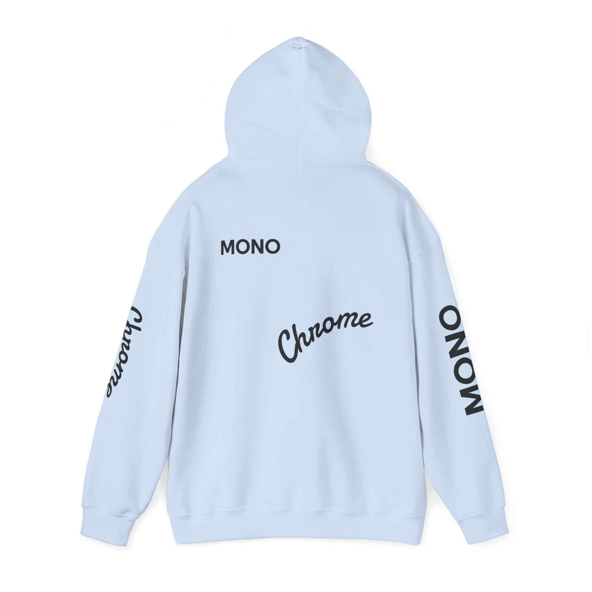 Hoodie — Minimal 'Chrome Mono' Logo Pullover