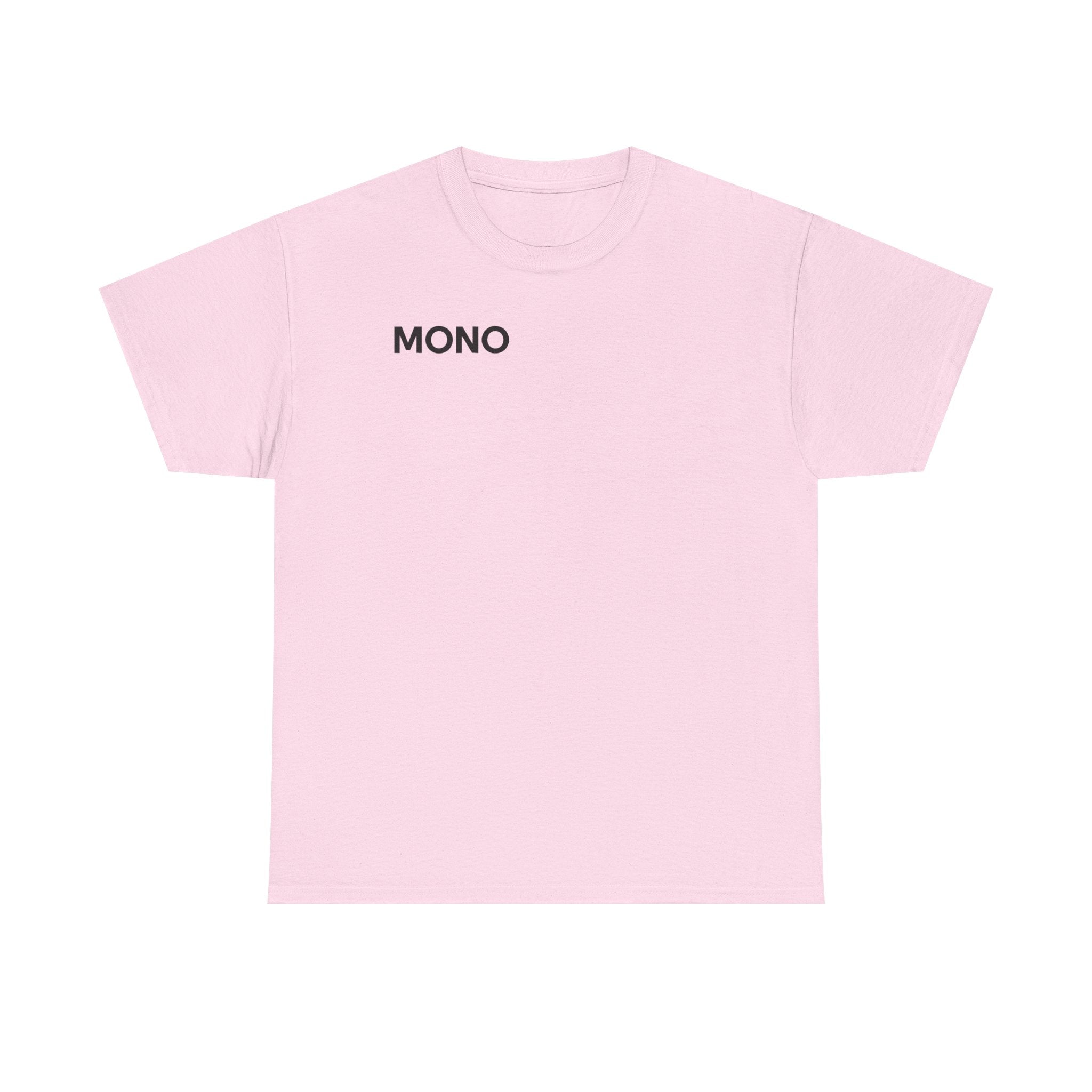 Mono Minimalist Graphic Tee — Small Chest Logo T‑Shirt