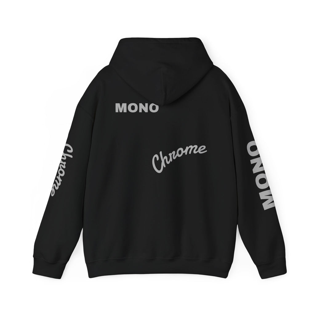 Hoodie — Minimal 'Chrome Mono' Logo Pullover