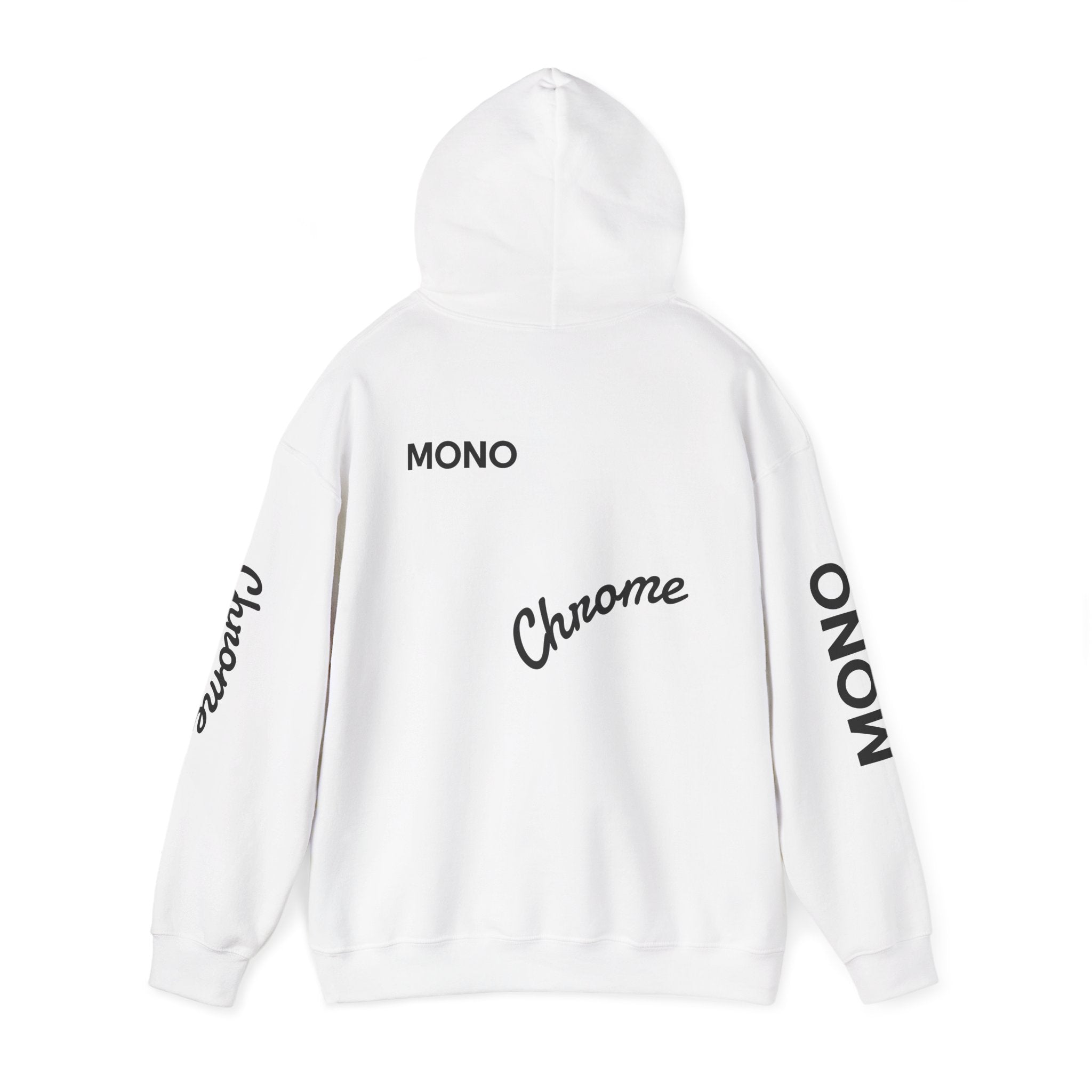 Hoodie — Minimal 'Chrome Mono' Logo Pullover