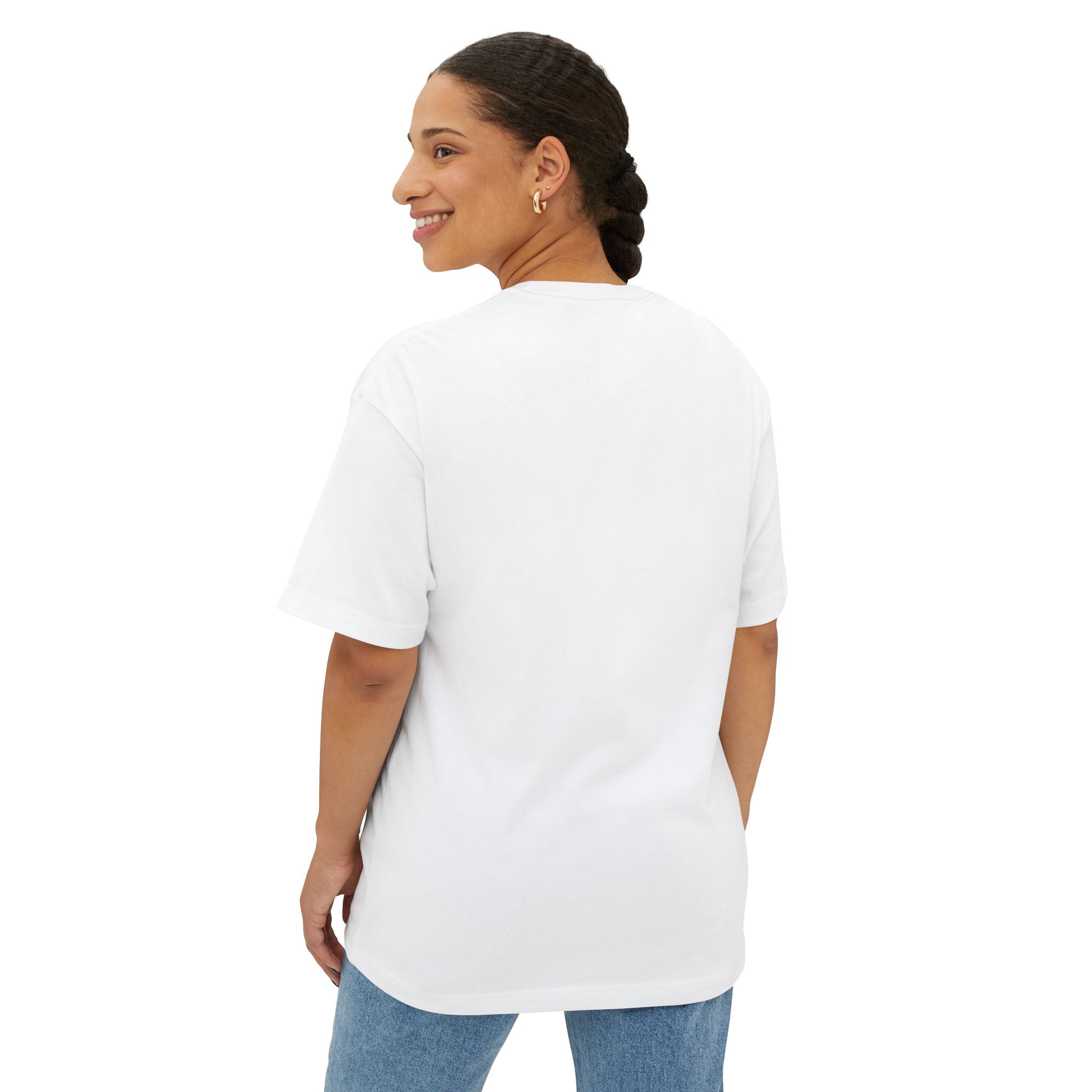Mono Minimalist Tee — Simple Text Graphic Oversized T-Shirt