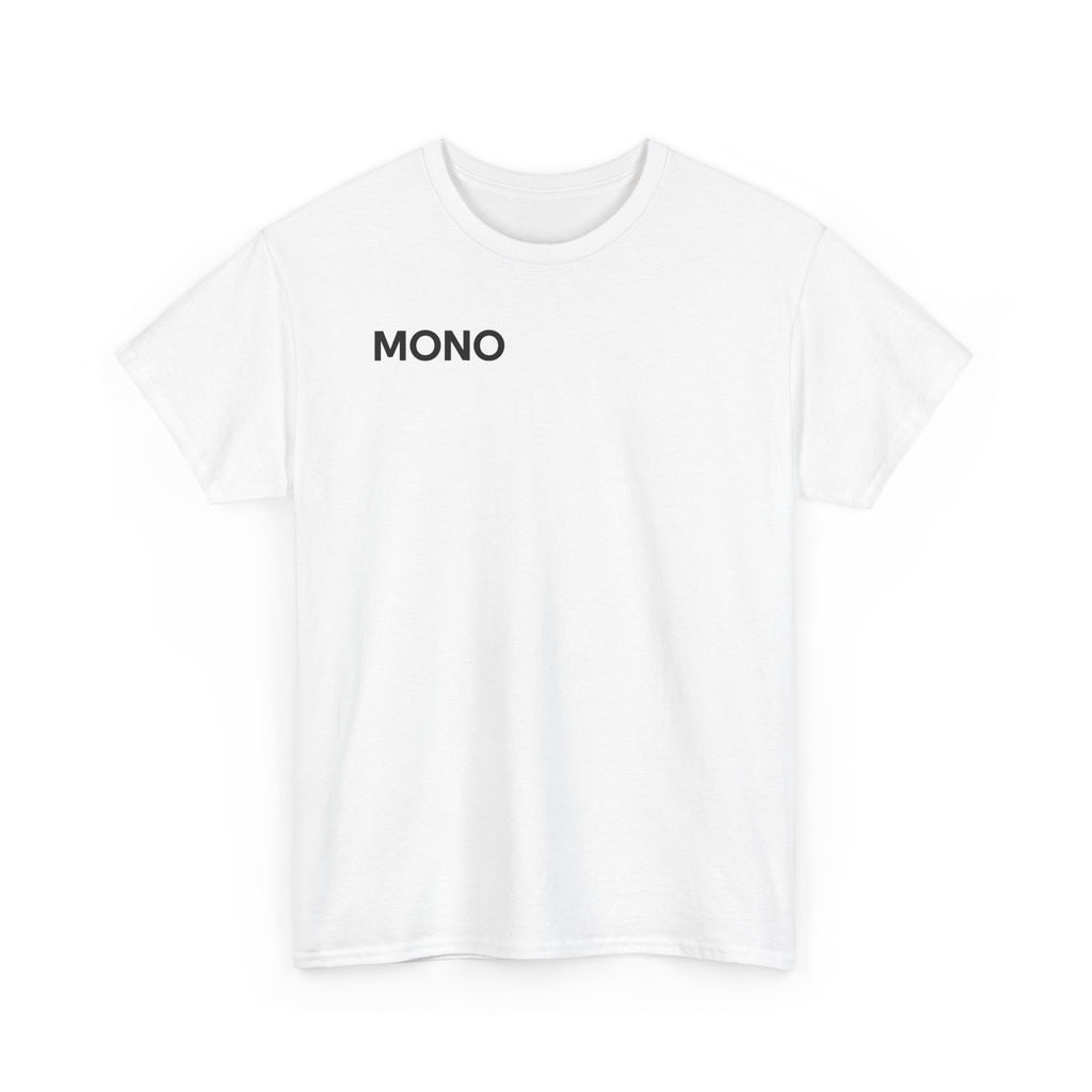 Mono Minimalist Graphic Tee — Small Chest Logo T‑Shirt