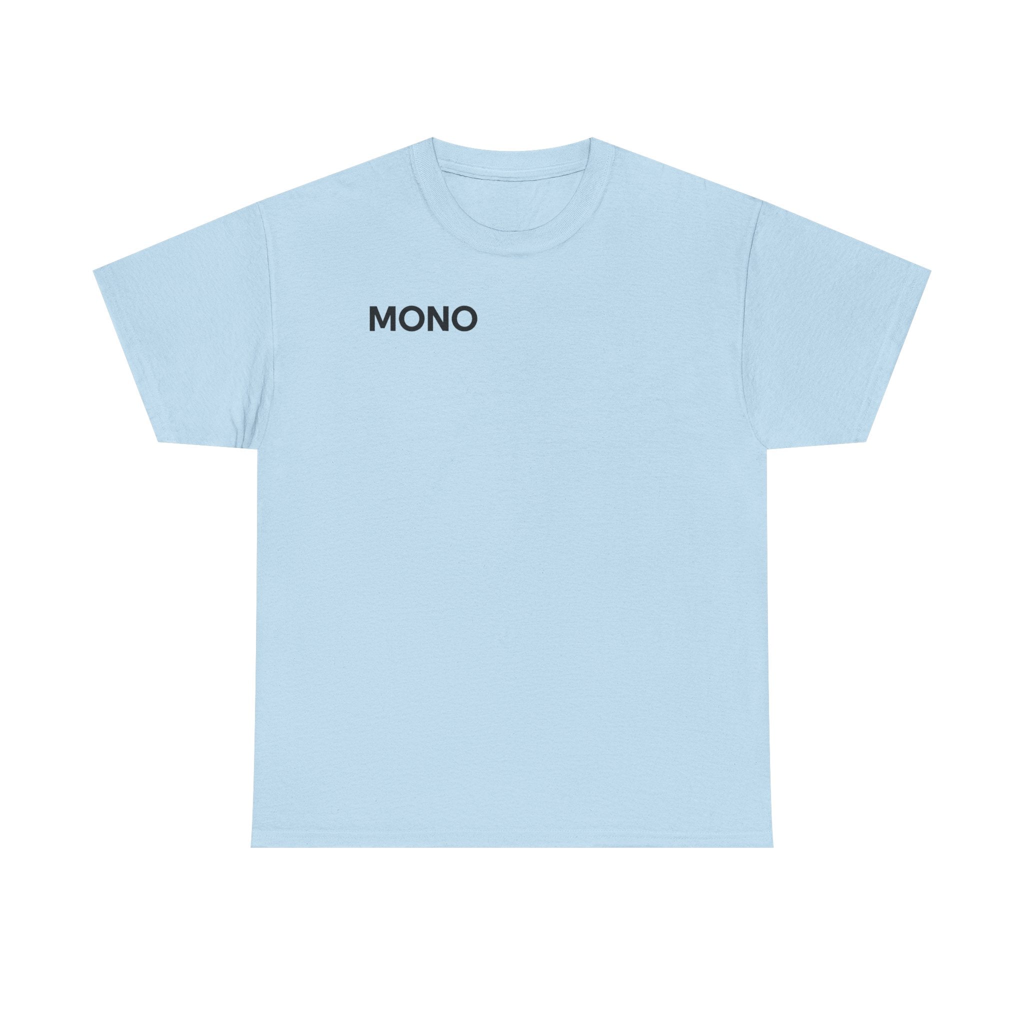 Mono Minimalist Graphic Tee — Small Chest Logo T‑Shirt