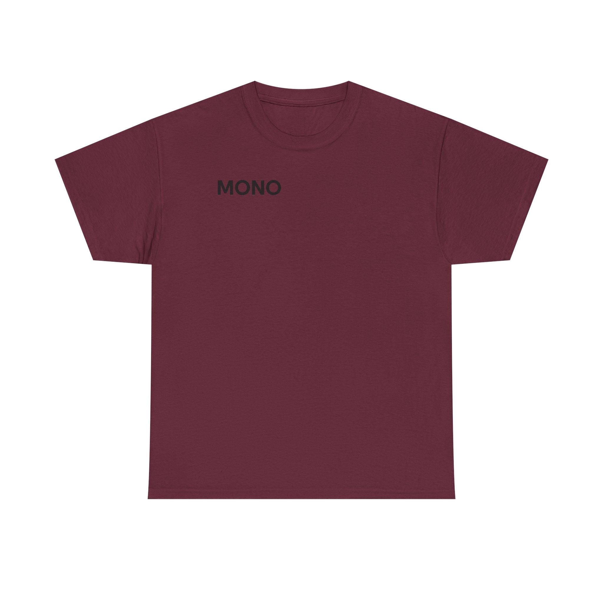 Mono Minimalist Graphic Tee — Small Chest Logo T‑Shirt