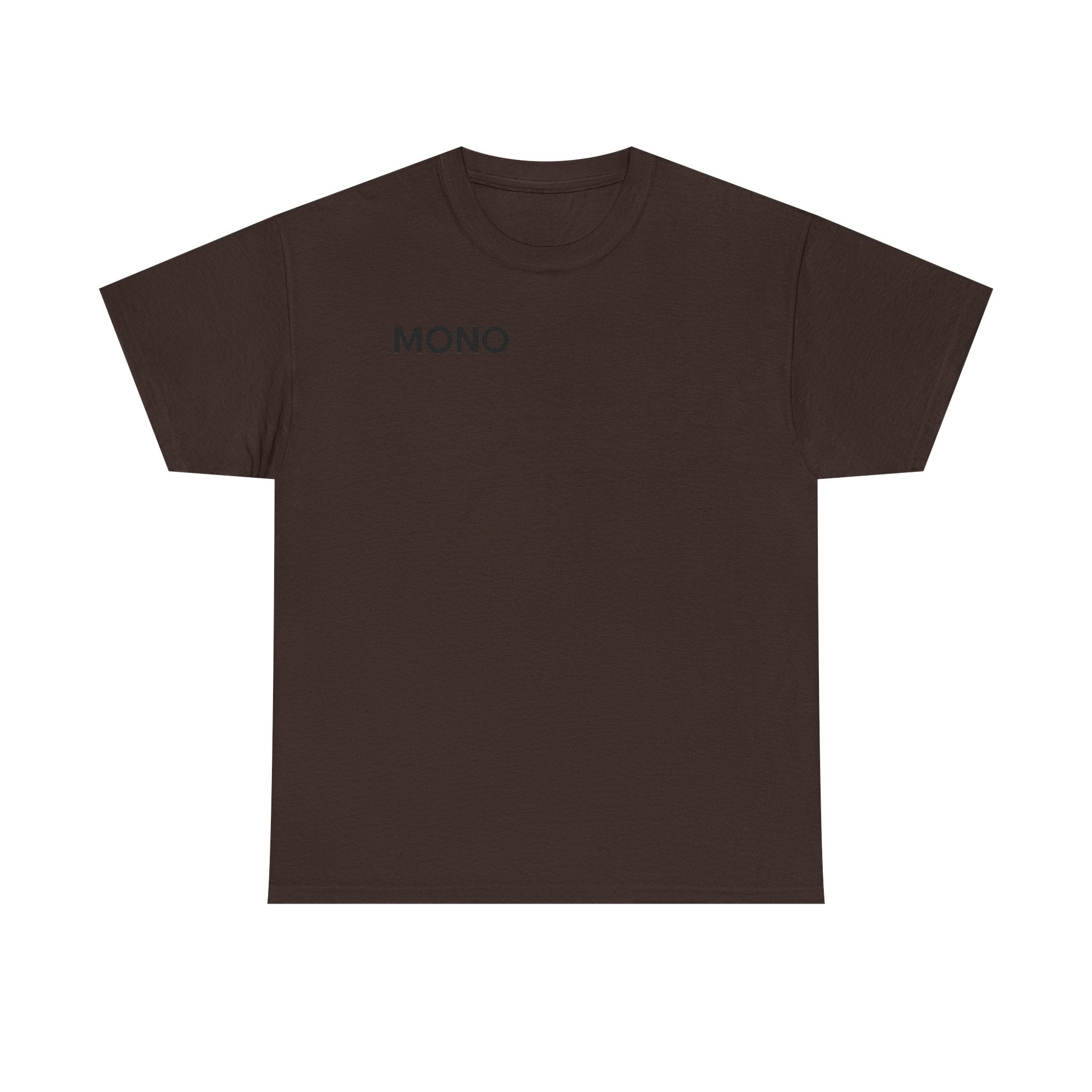 Mono Minimalist Graphic Tee — Small Chest Logo T‑Shirt
