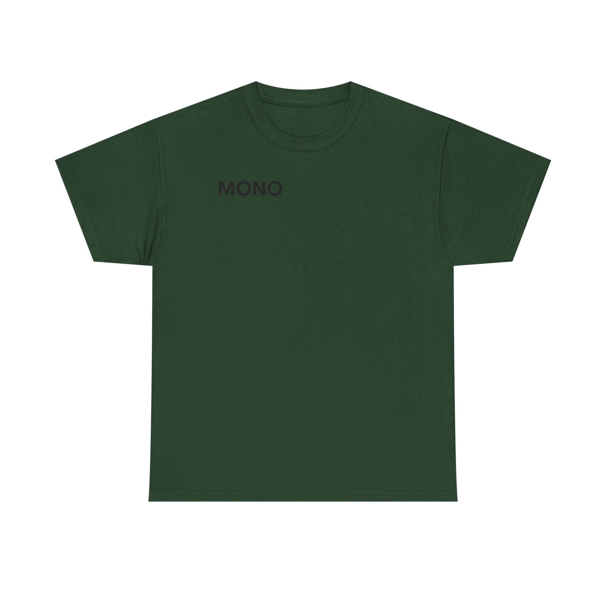 Mono Minimalist Graphic Tee — Small Chest Logo T‑Shirt