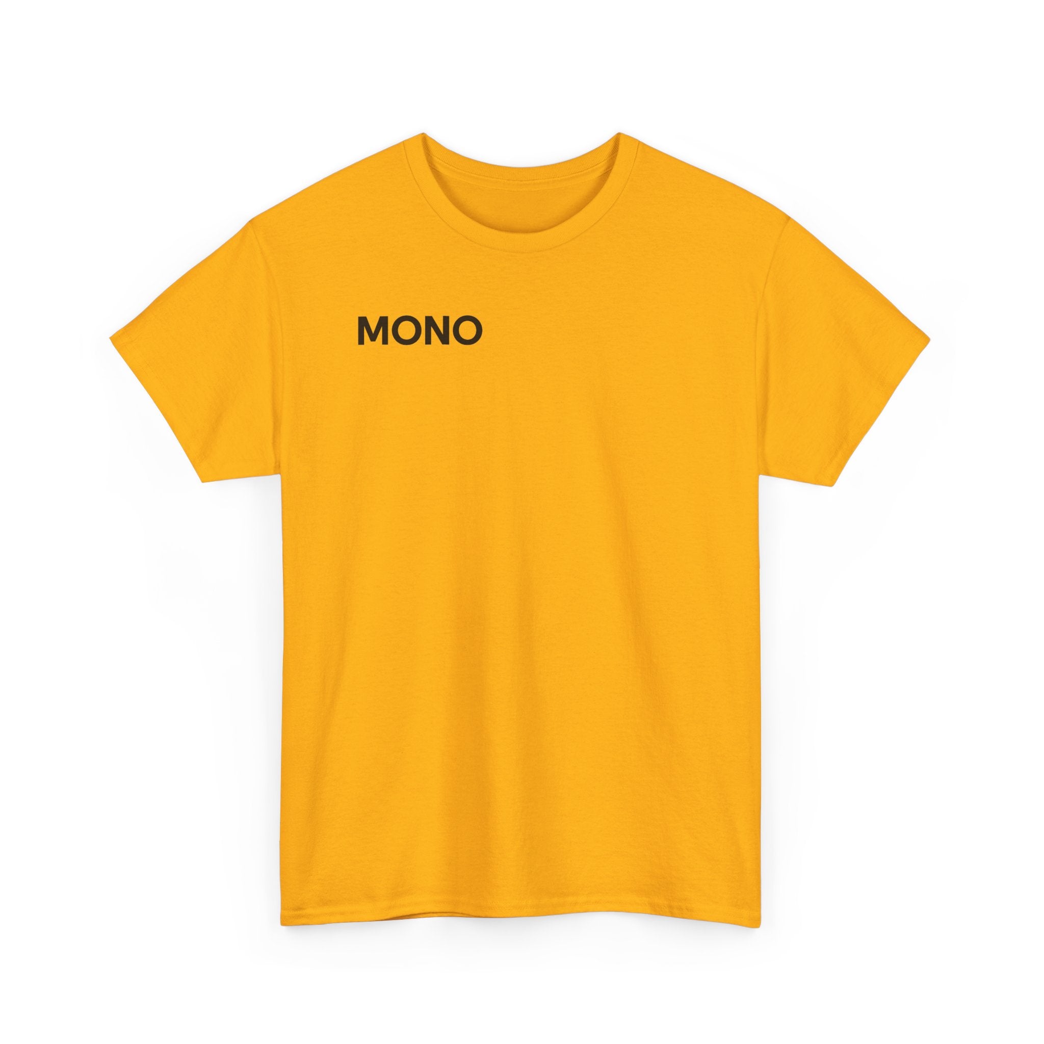 Mono Minimalist Graphic Tee — Small Chest Logo T‑Shirt