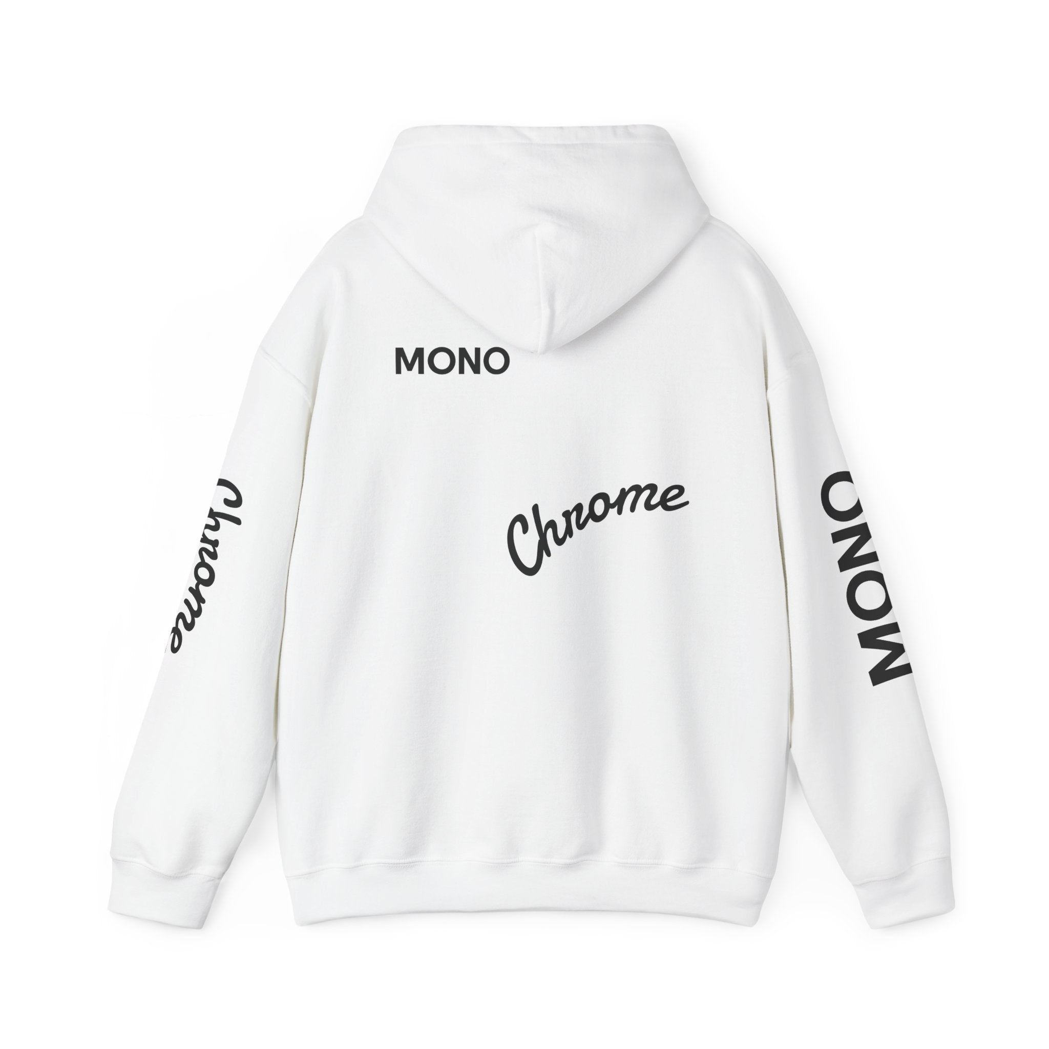 Hoodie — Minimal 'Chrome Mono' Logo Pullover