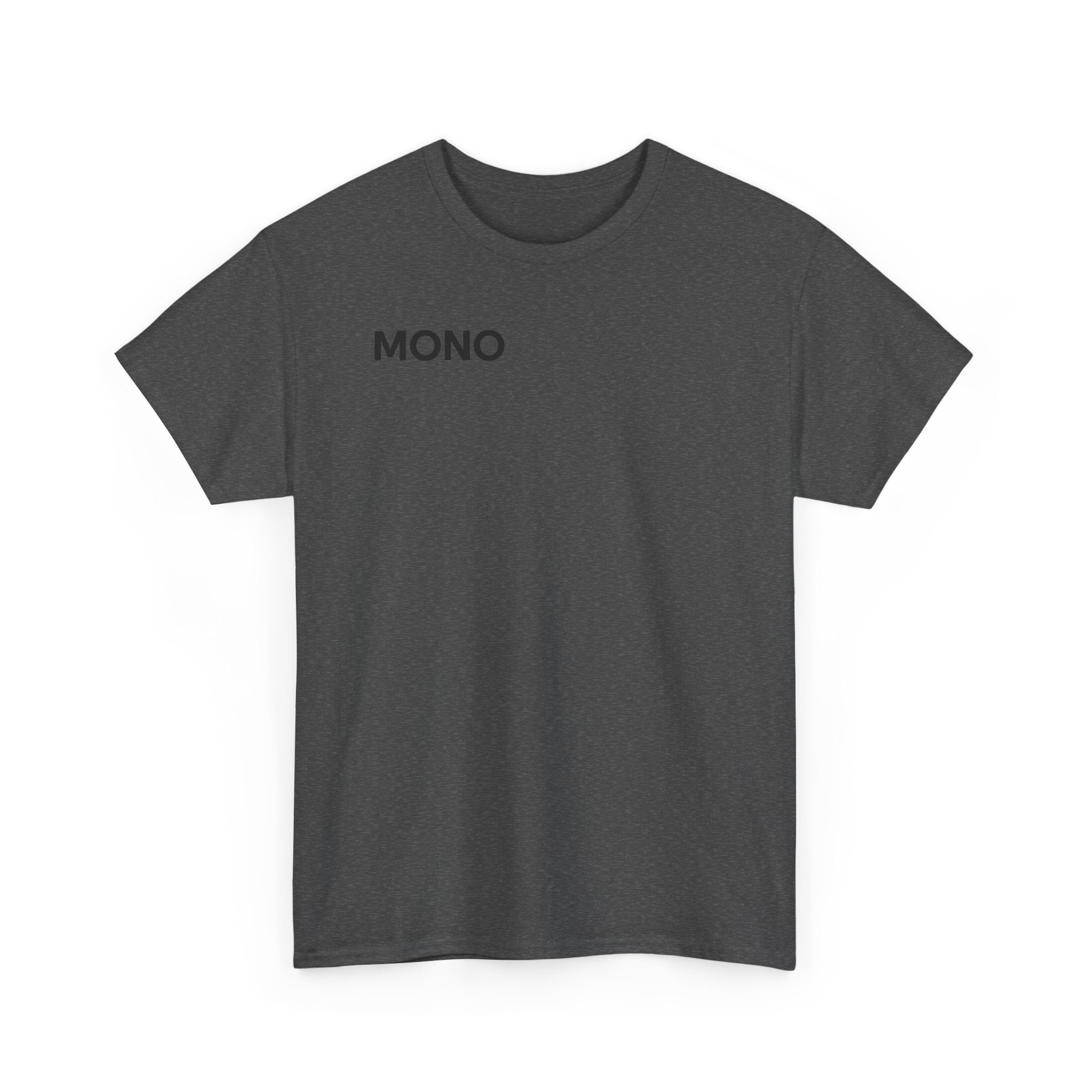 Mono Minimalist Graphic Tee — Small Chest Logo T‑Shirt