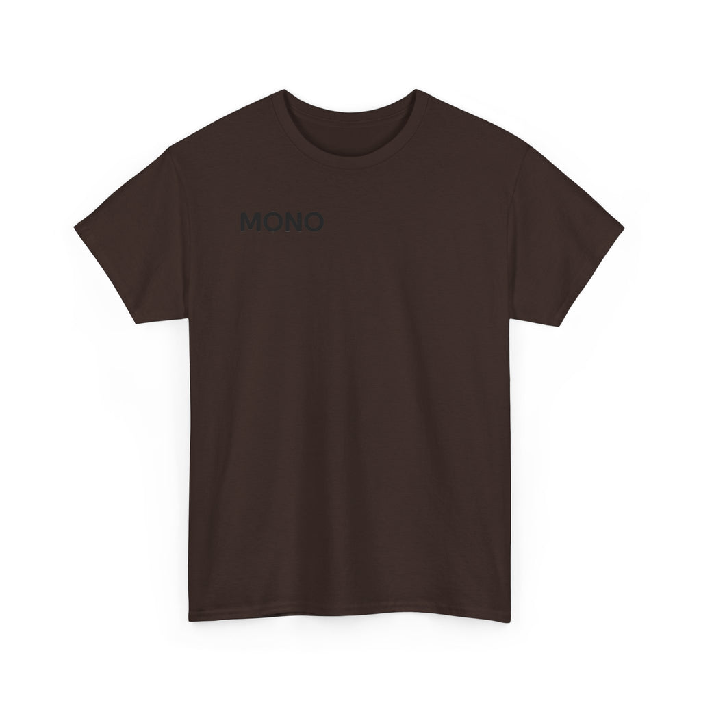 Mono Minimalist Graphic Tee — Small Chest Logo T‑Shirt