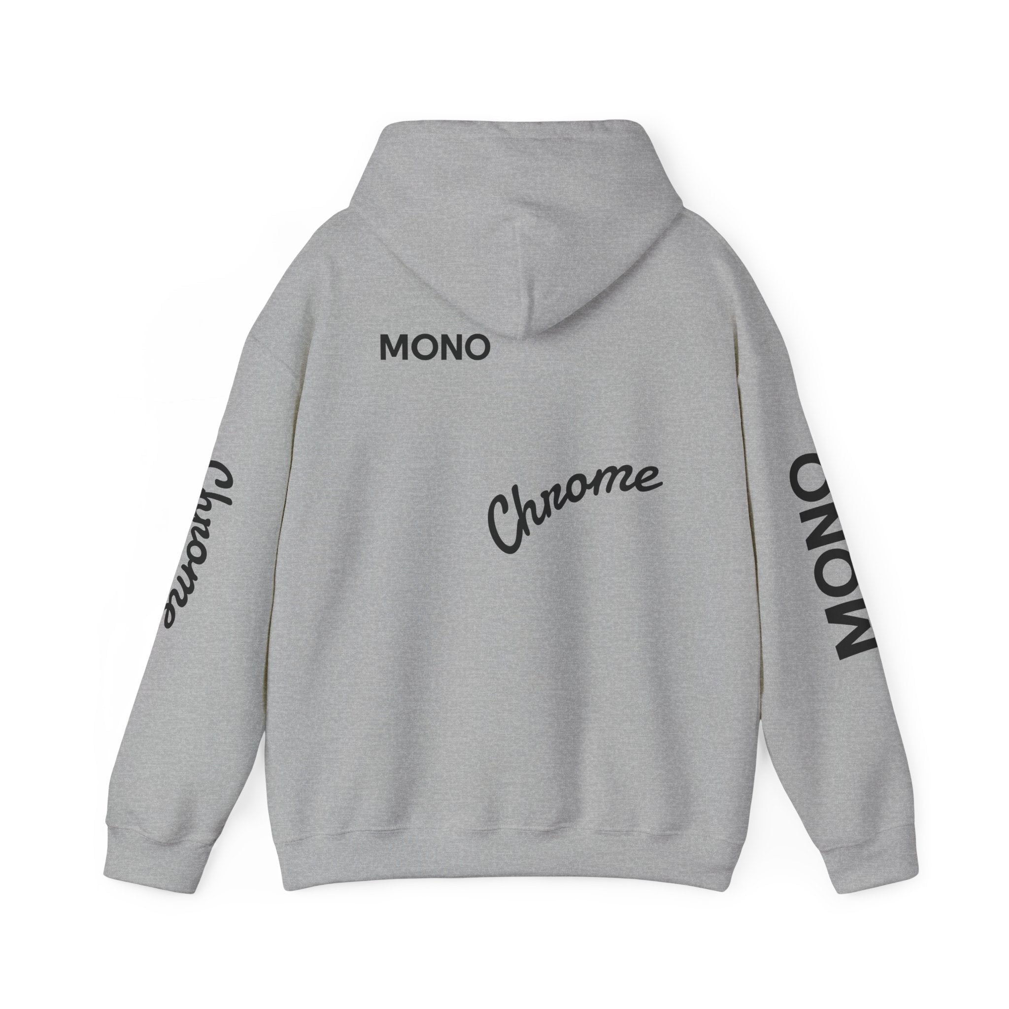 Hoodie — Minimal 'Chrome Mono' Logo Pullover