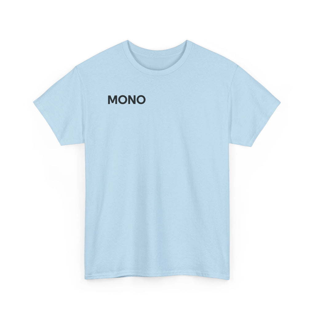 Mono Minimalist Graphic Tee — Small Chest Logo T‑Shirt