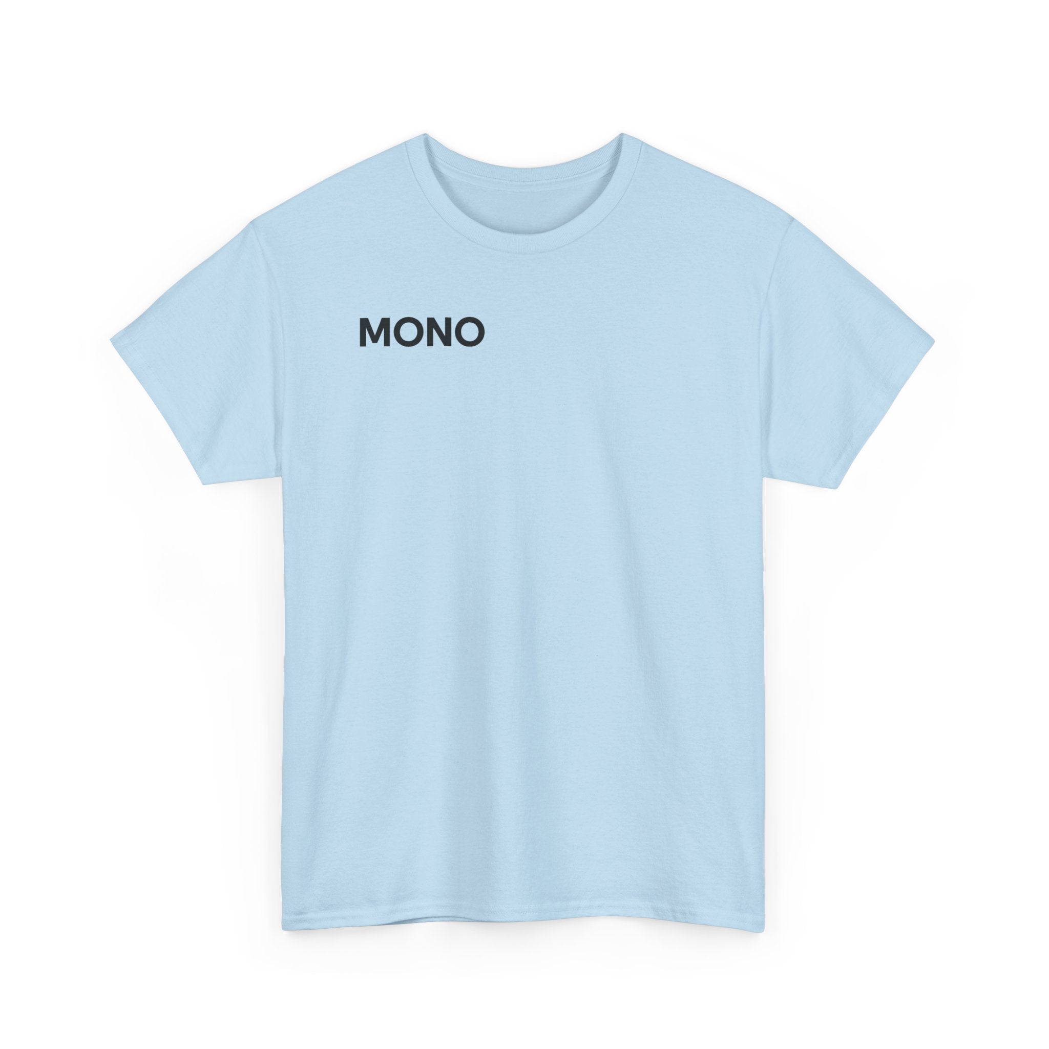 Mono Minimalist Graphic Tee — Small Chest Logo T‑Shirt