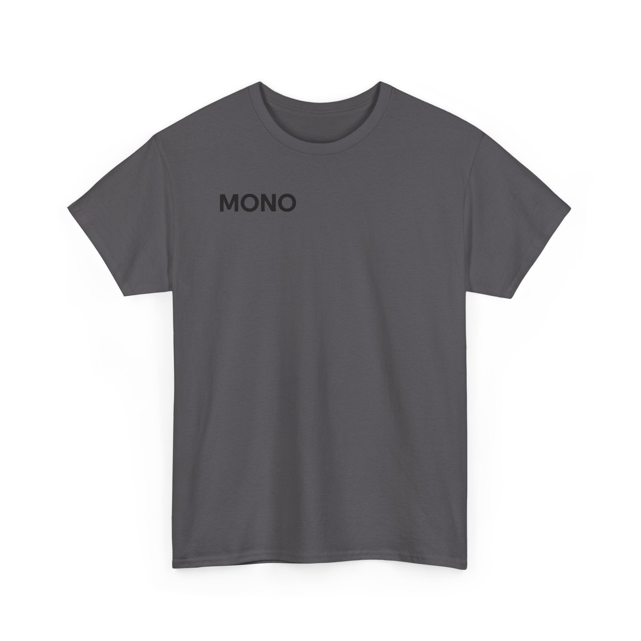Mono Minimalist Graphic Tee — Small Chest Logo T‑Shirt