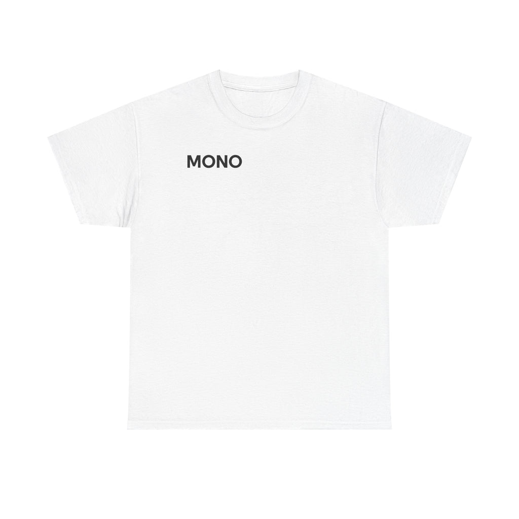 Mono Minimalist Graphic Tee — Small Chest Logo T‑Shirt