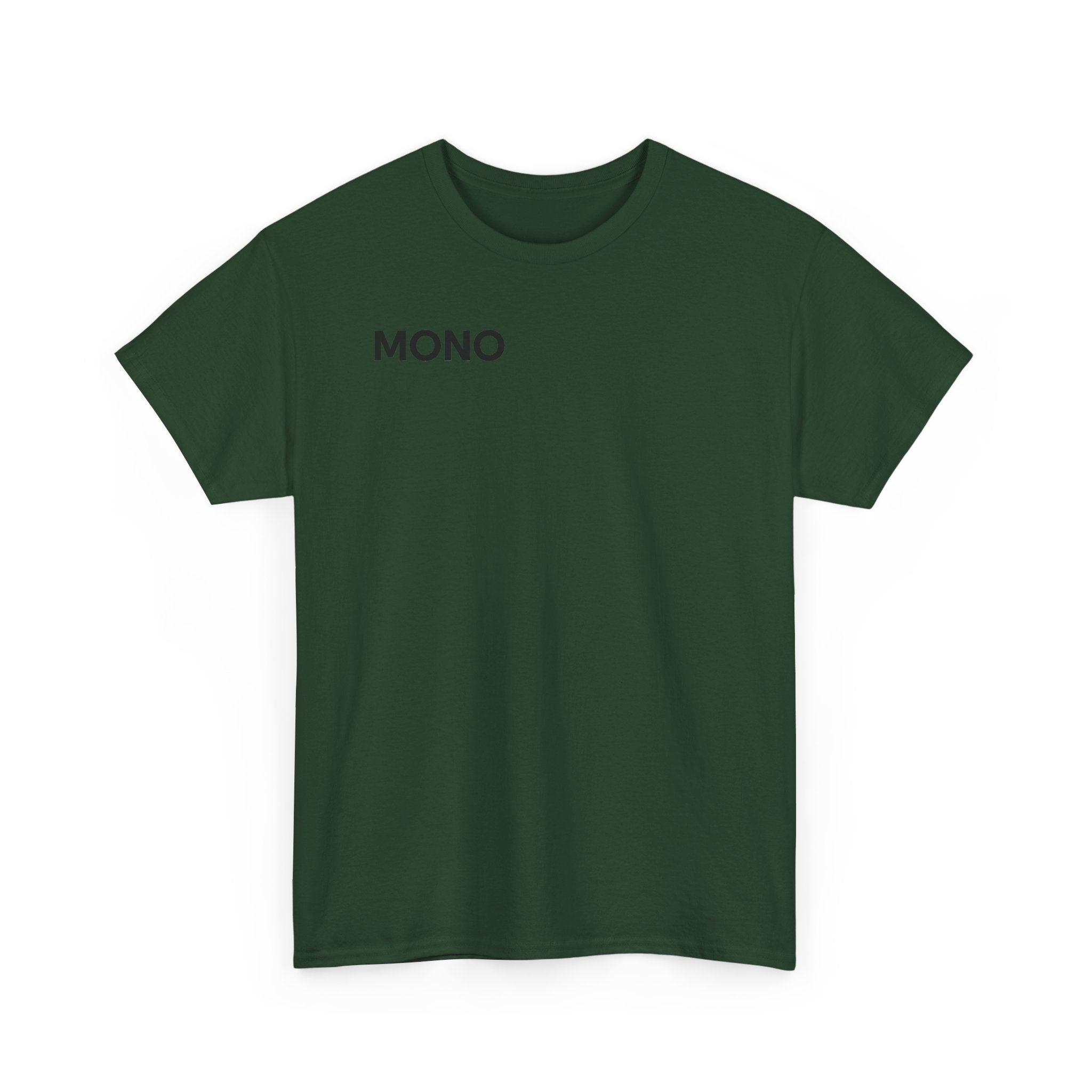 Mono Minimalist Graphic Tee — Small Chest Logo T‑Shirt