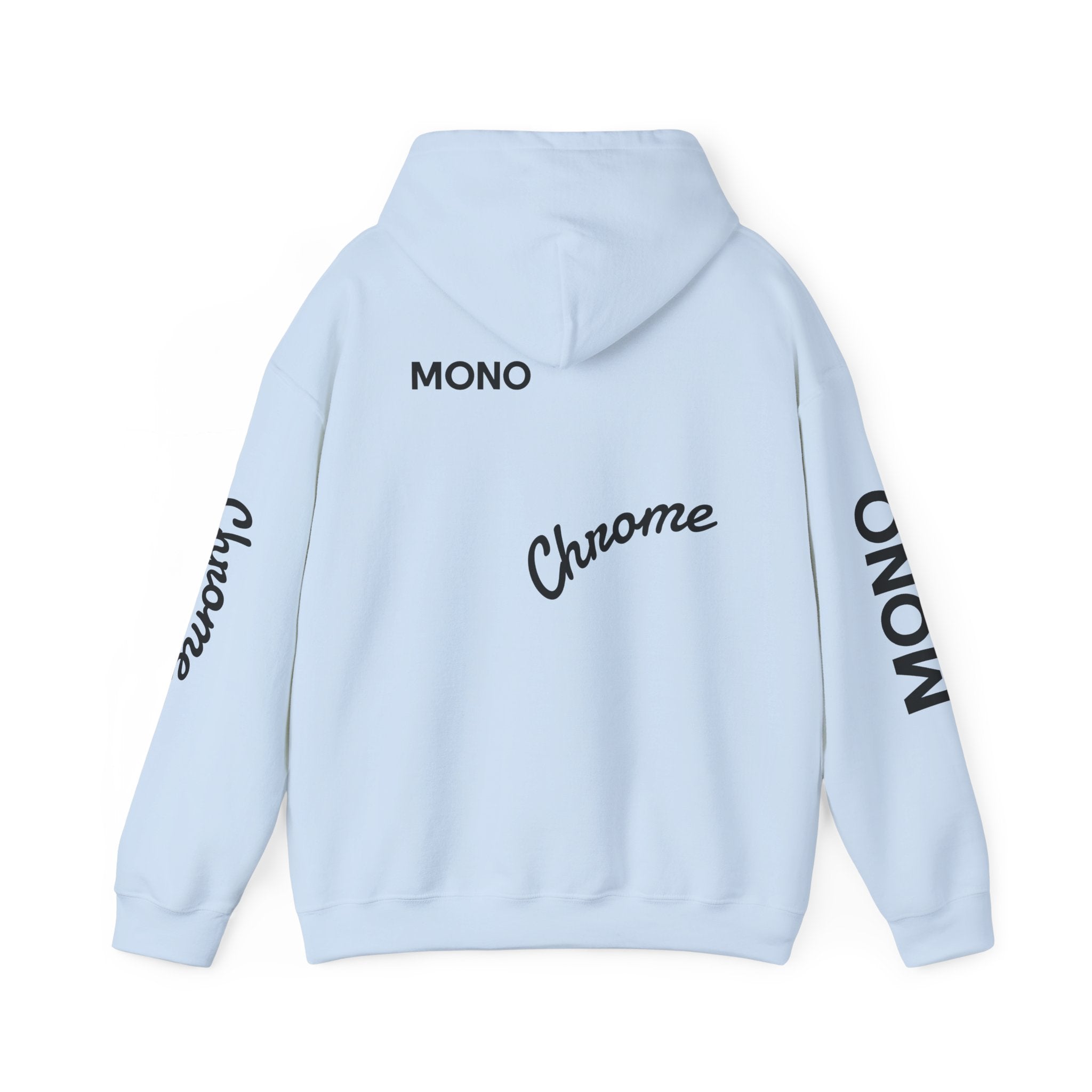 Hoodie — Minimal 'Chrome Mono' Logo Pullover