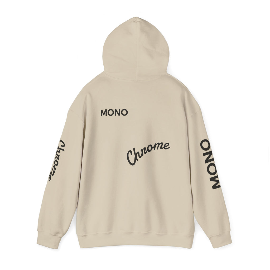 Hoodie — Minimal 'Chrome Mono' Logo Pullover