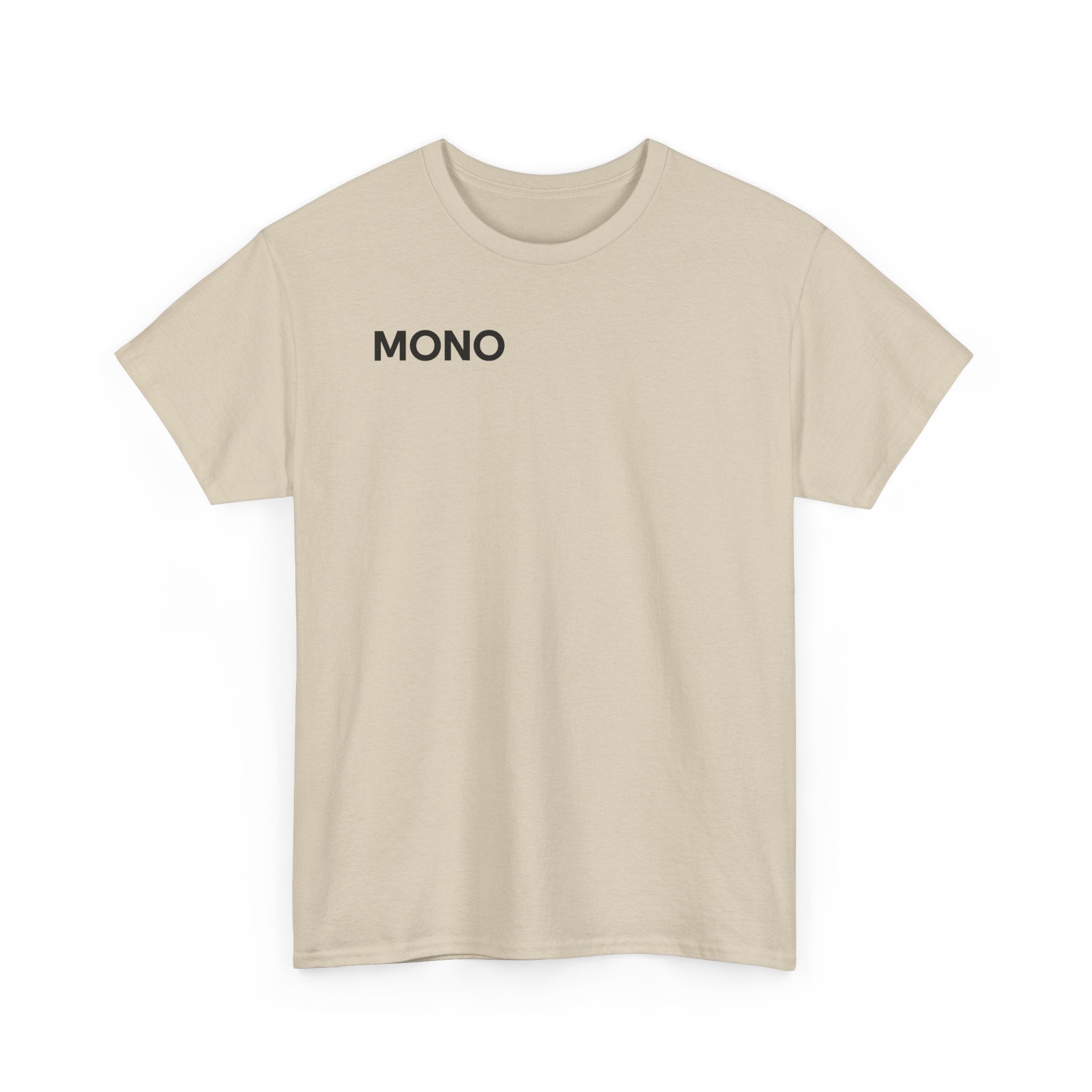 Mono Minimalist Graphic Tee — Small Chest Logo T‑Shirt