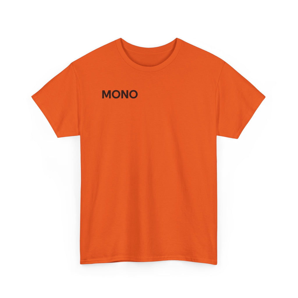 Mono Minimalist Graphic Tee — Small Chest Logo T‑Shirt