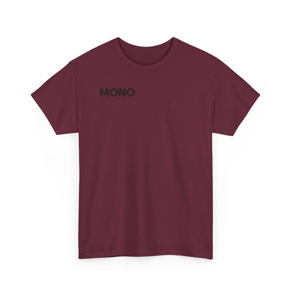 Mono Minimalist Graphic Tee — Small Chest Logo T‑Shirt