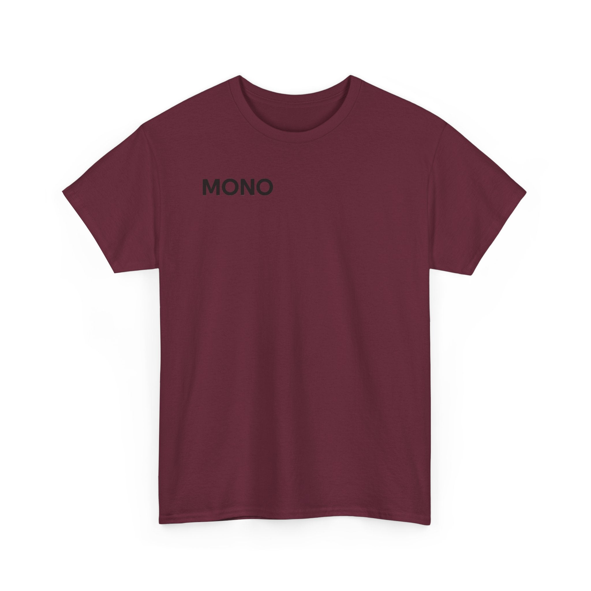 Mono Minimalist Graphic Tee — Small Chest Logo T‑Shirt