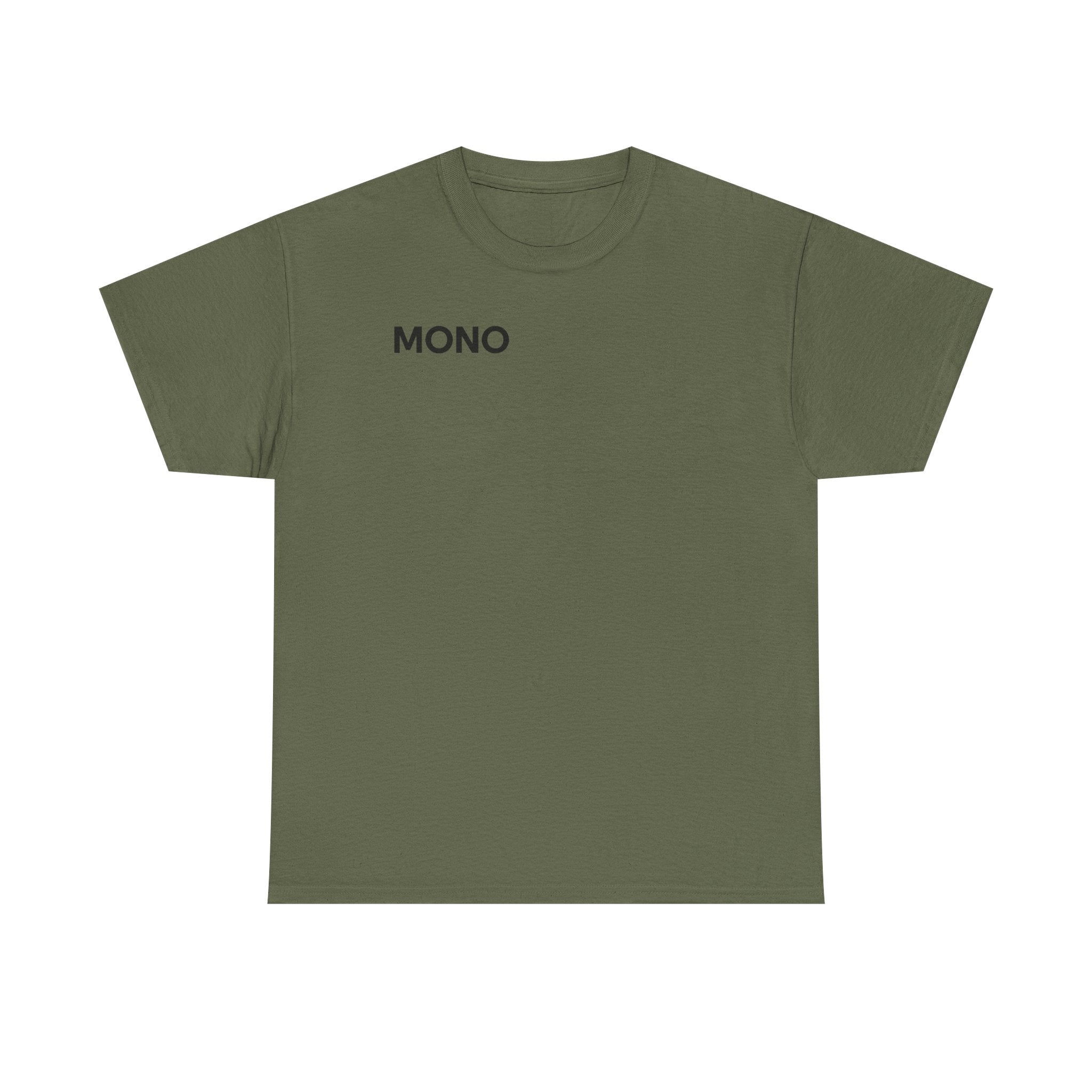 Mono Minimalist Graphic Tee — Small Chest Logo T‑Shirt