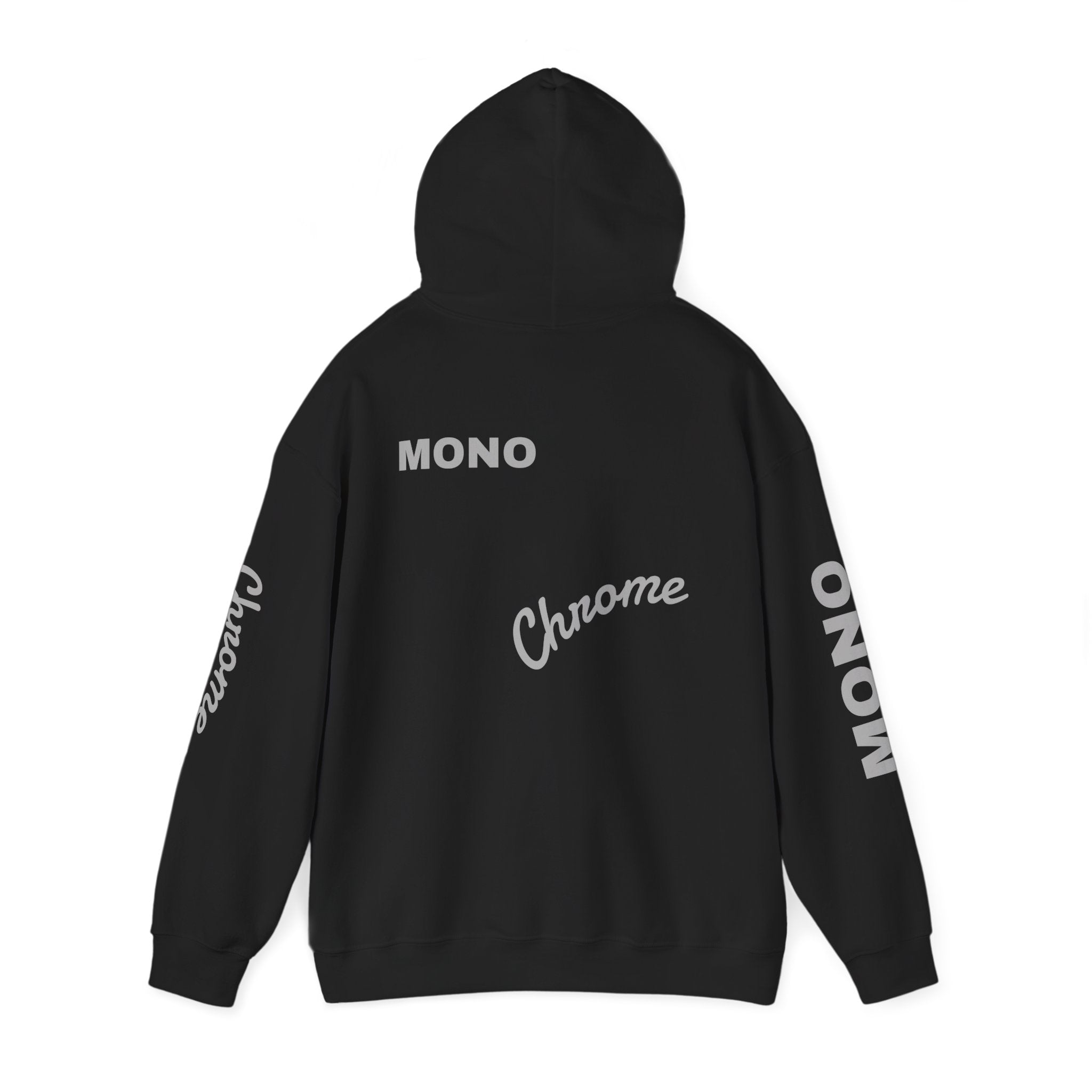 Hoodie — Minimal 'Chrome Mono' Logo Pullover