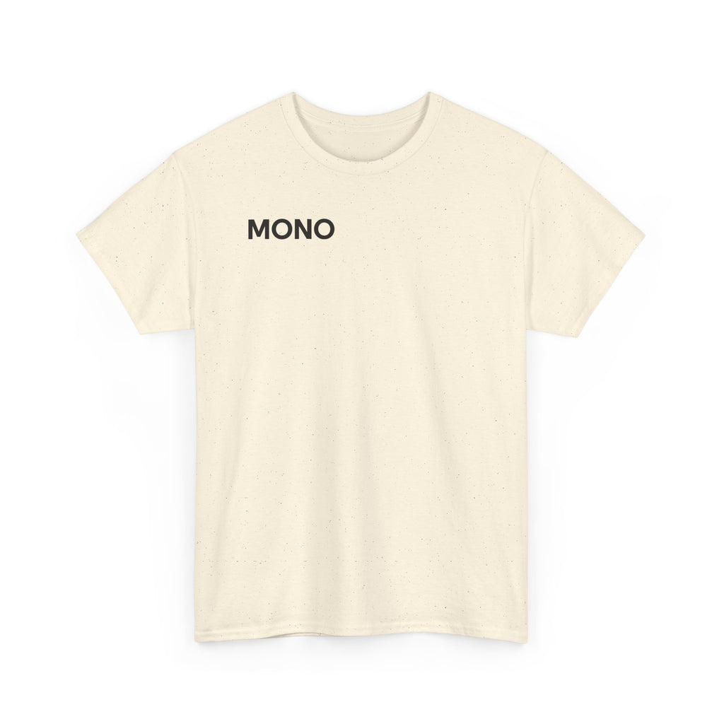 Mono Minimalist Graphic Tee — Small Chest Logo T‑Shirt