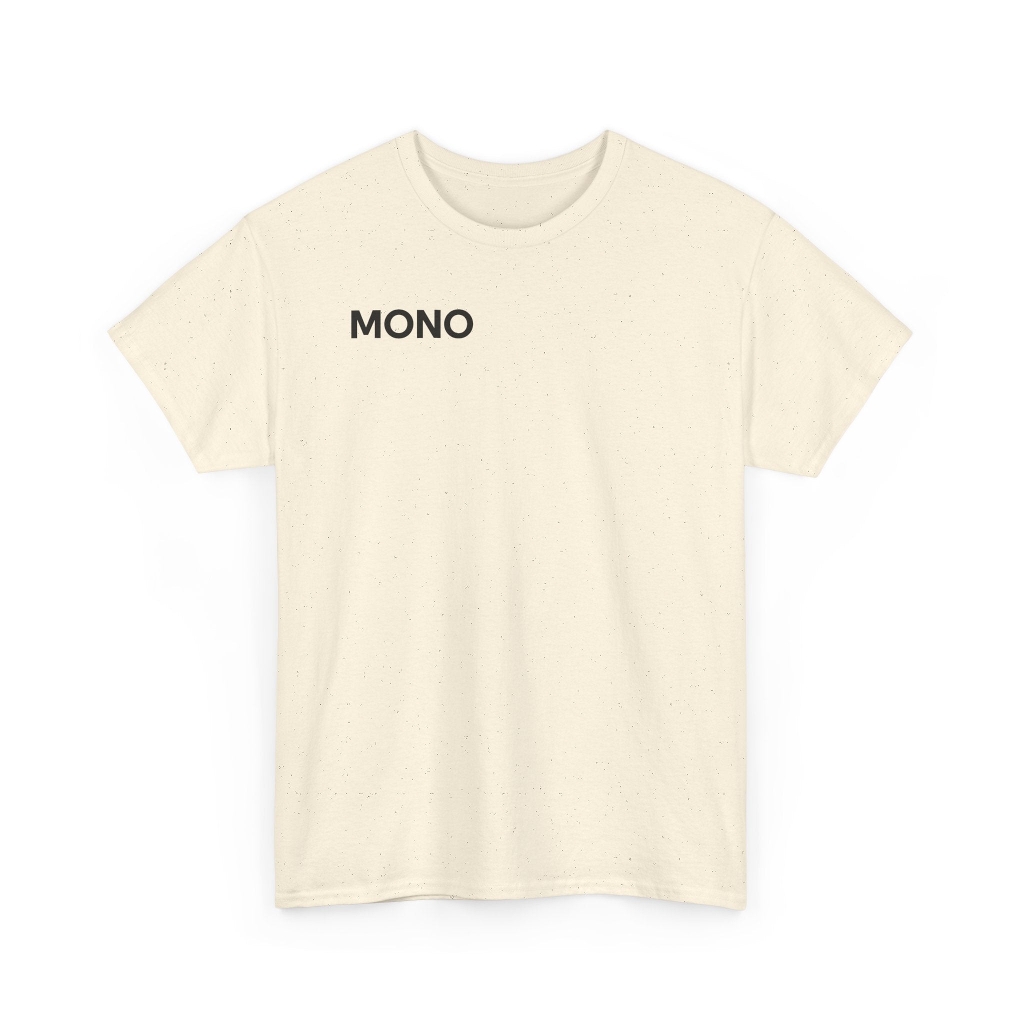 Mono Minimalist Graphic Tee — Small Chest Logo T‑Shirt