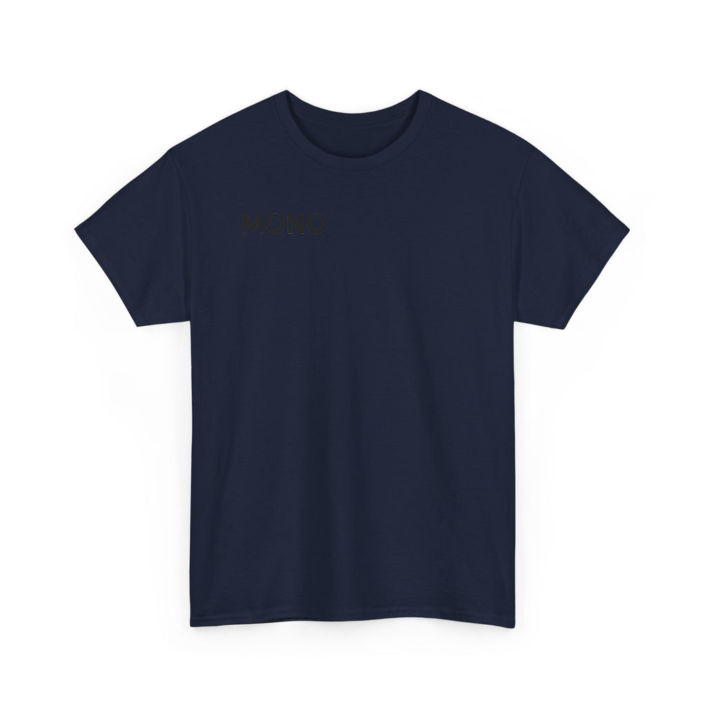 Mono Minimalist Graphic Tee — Small Chest Logo T‑Shirt