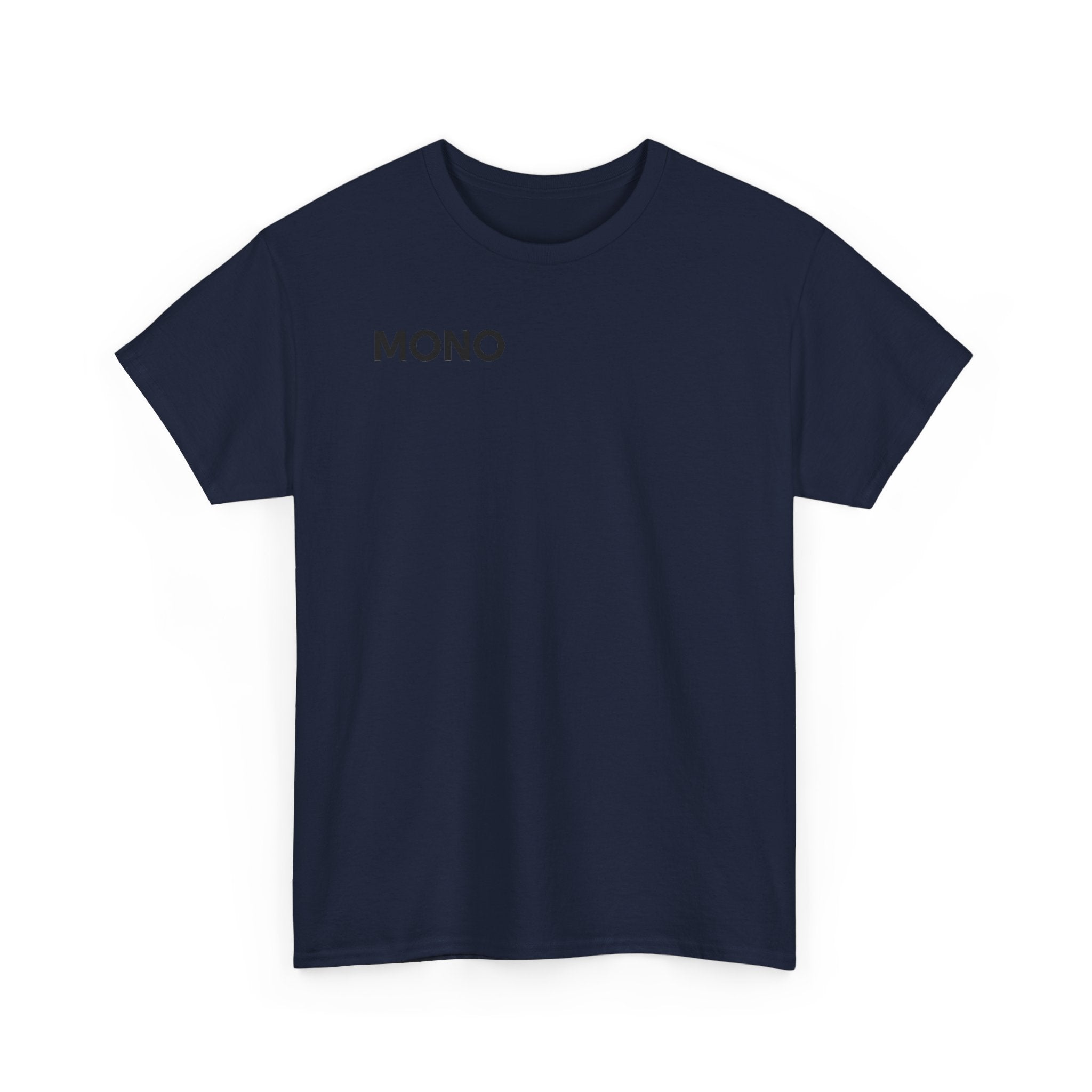 Mono Minimalist Graphic Tee — Small Chest Logo T‑Shirt